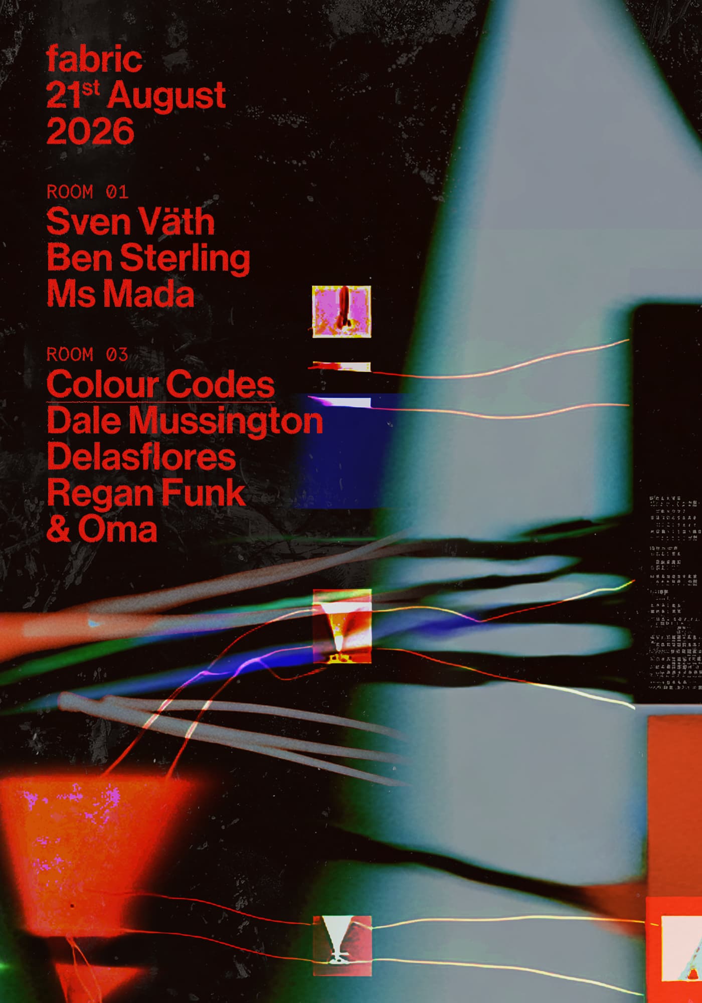 fabric: Sven Väth, Ms Mada, Ben Sterling, Dale Mussington, DELASFLORES, Regan Funk & Oma at FabricXX