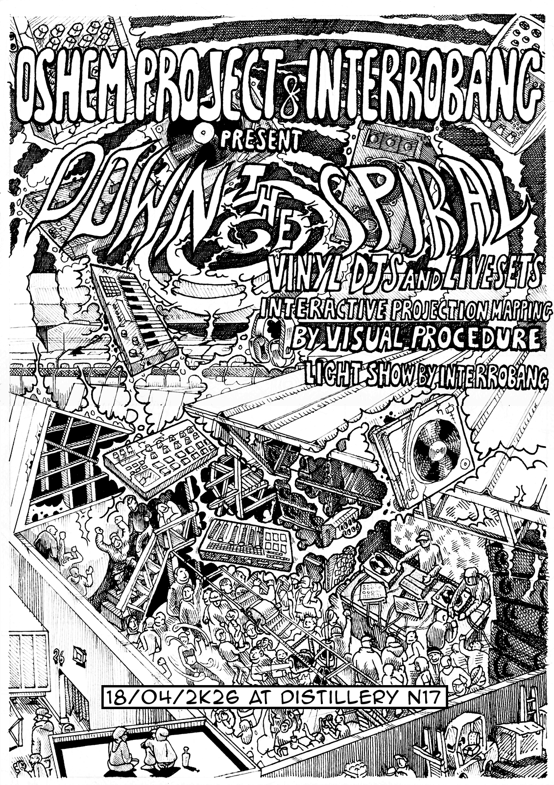 Down the Spiral at The Distillery N17