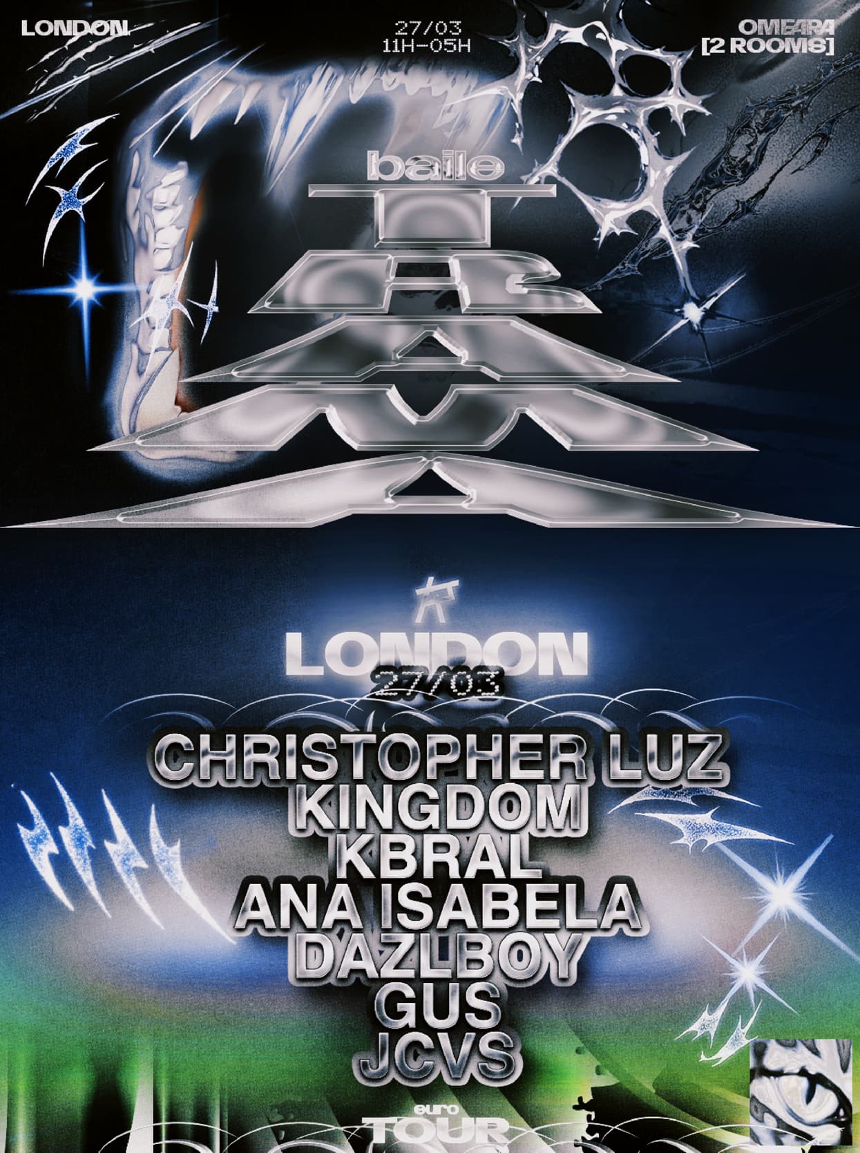 Baile TRAMA with CHRISTOPHER LUZ, KINGDOM ᯓ⭑ 2 ROOMS at Omeara