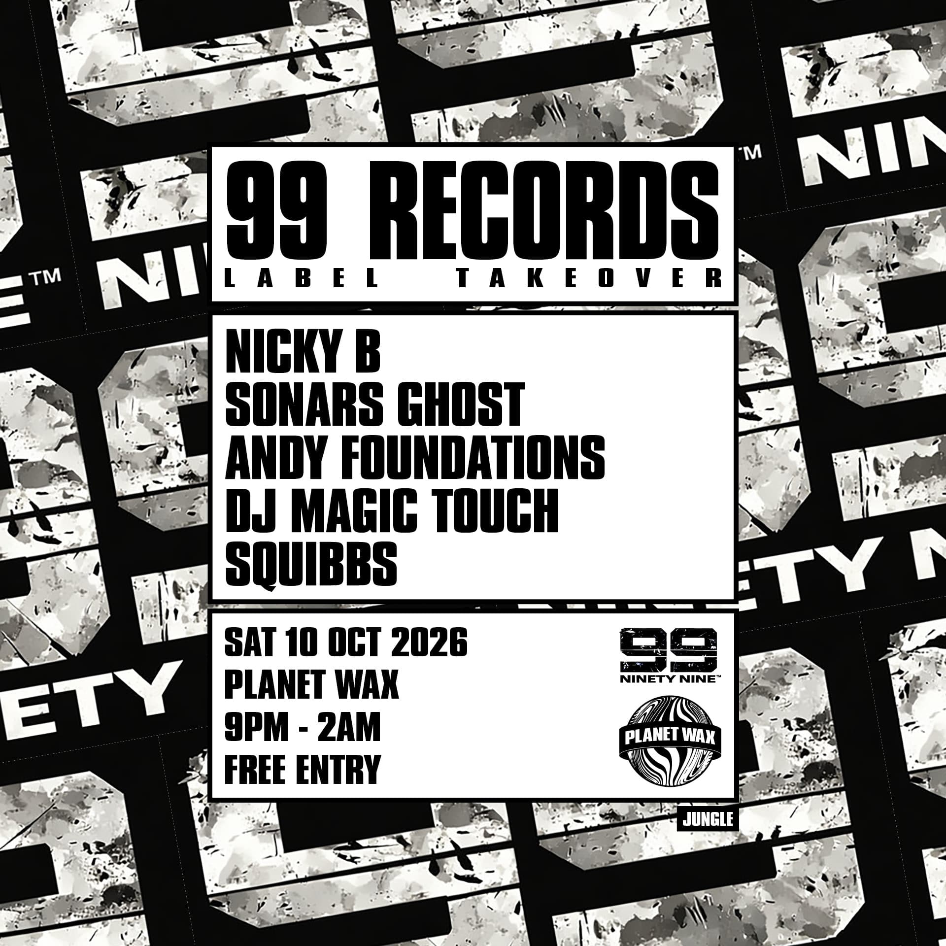 99 RECORDS: Label Takeover at Planet Wax