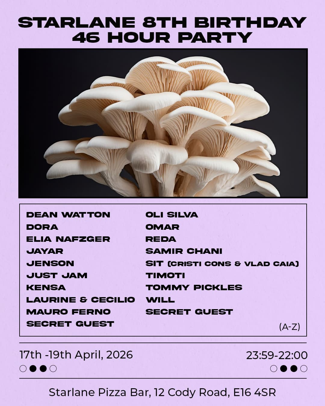 Starlane 8th Birthday 46 Hour Party at Starlane Pizza Bar