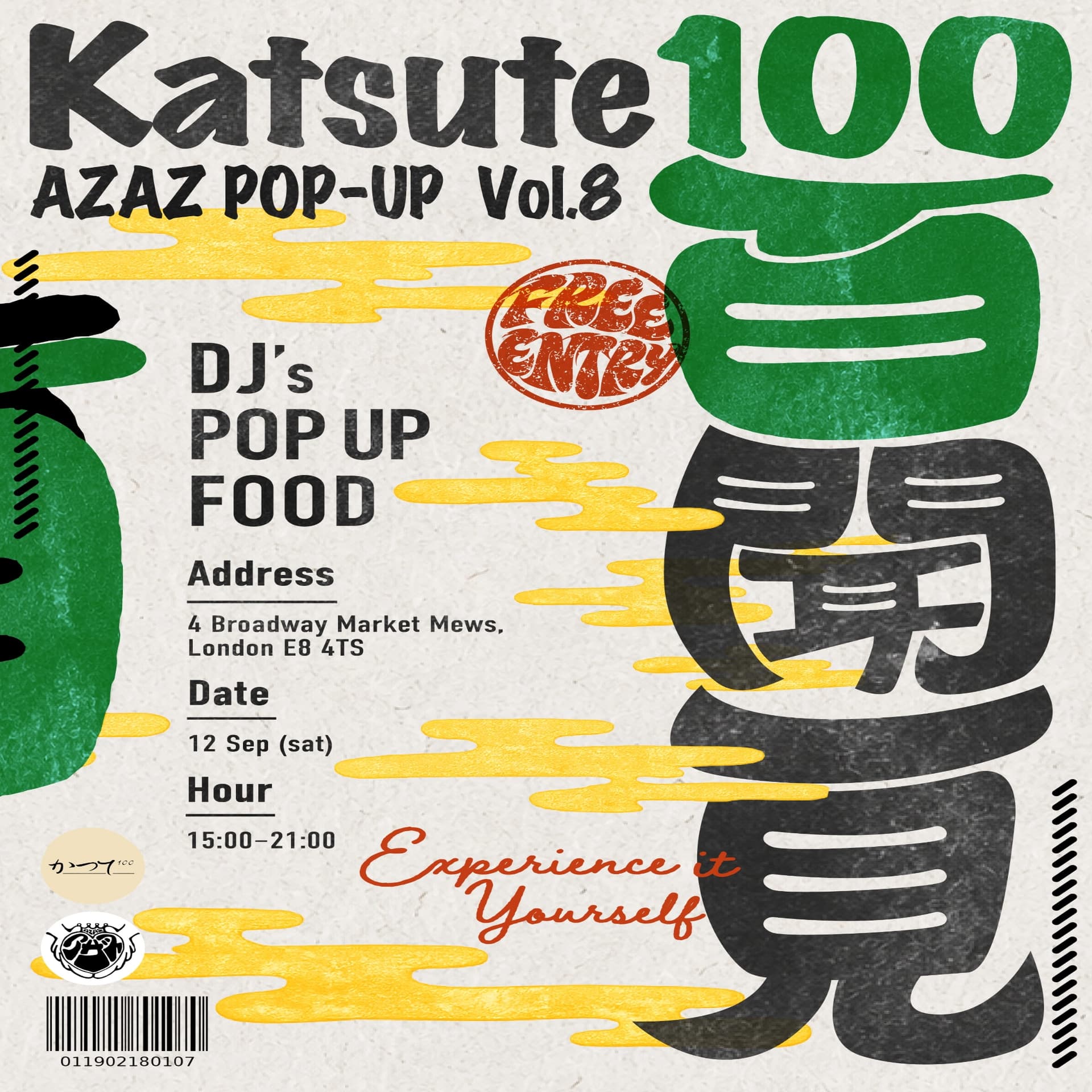 Katsute100 x AZAZ COLLECTIVE POP-UP Vol.8 '百聞一見'