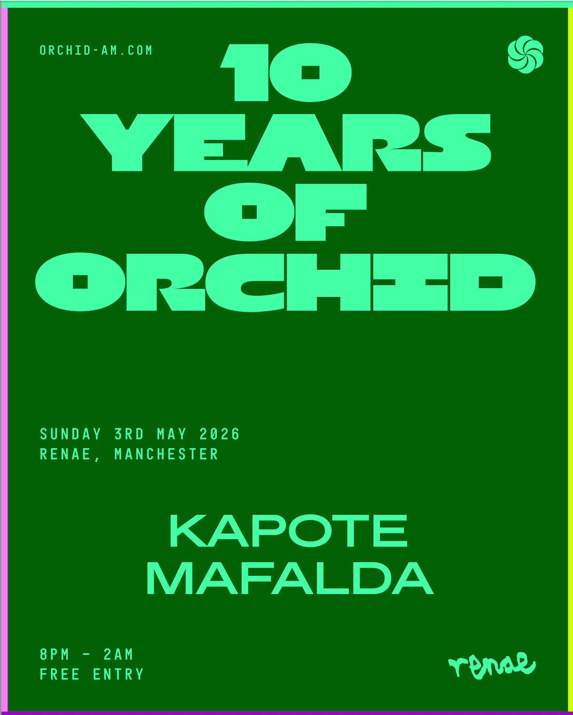 10 Years Of Orchid at renae