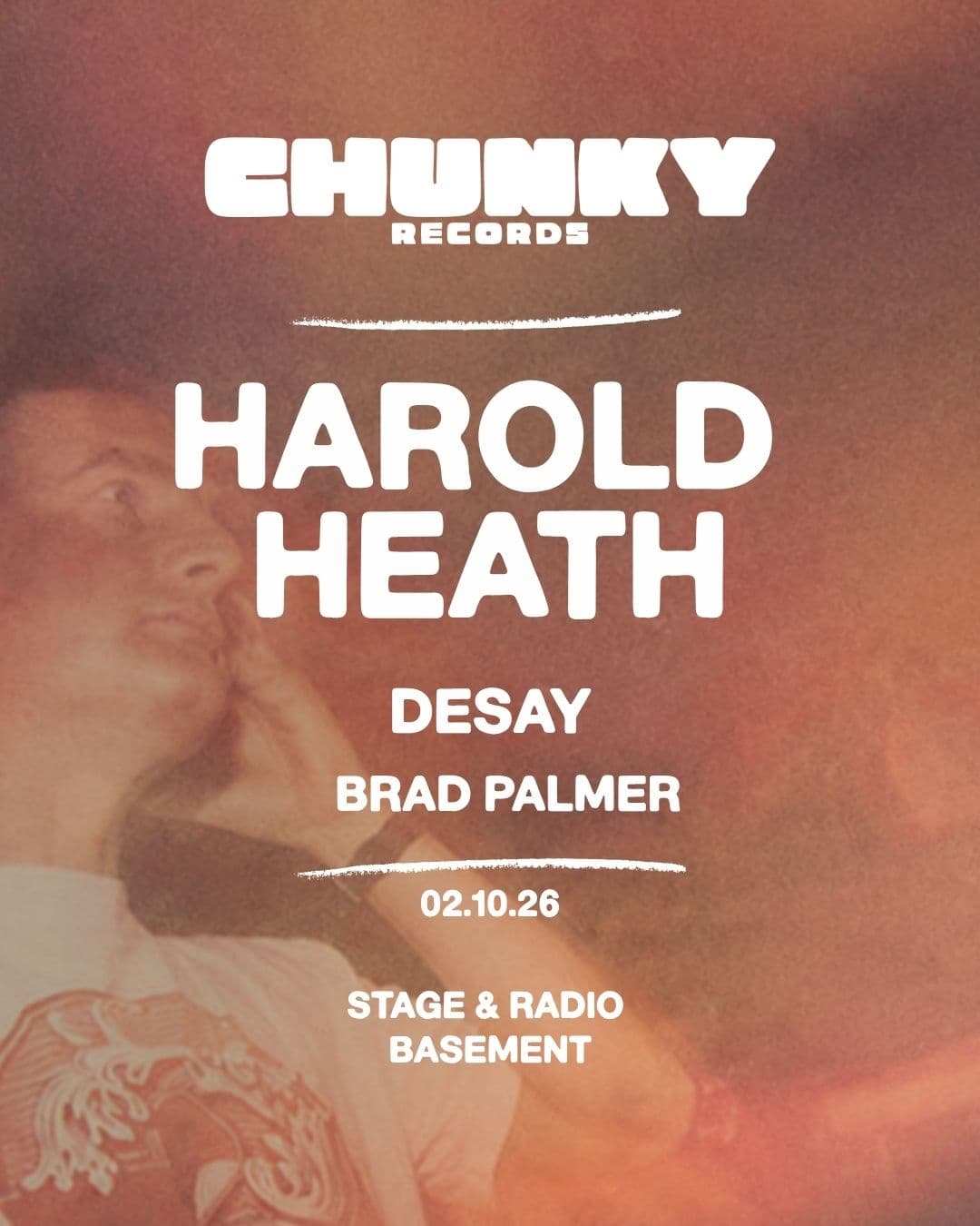Chunky Records Invites Harold Heath at Stage And Radio