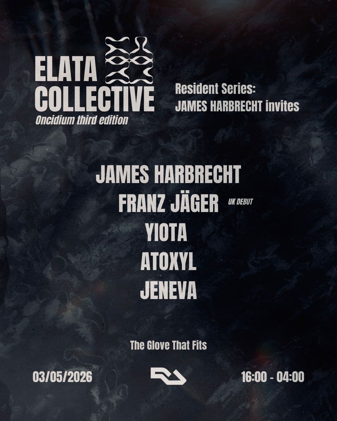 Elata: James Harbrecht invites Franz Jäger [Bank holiday Sunday] at The Glove That Fits
