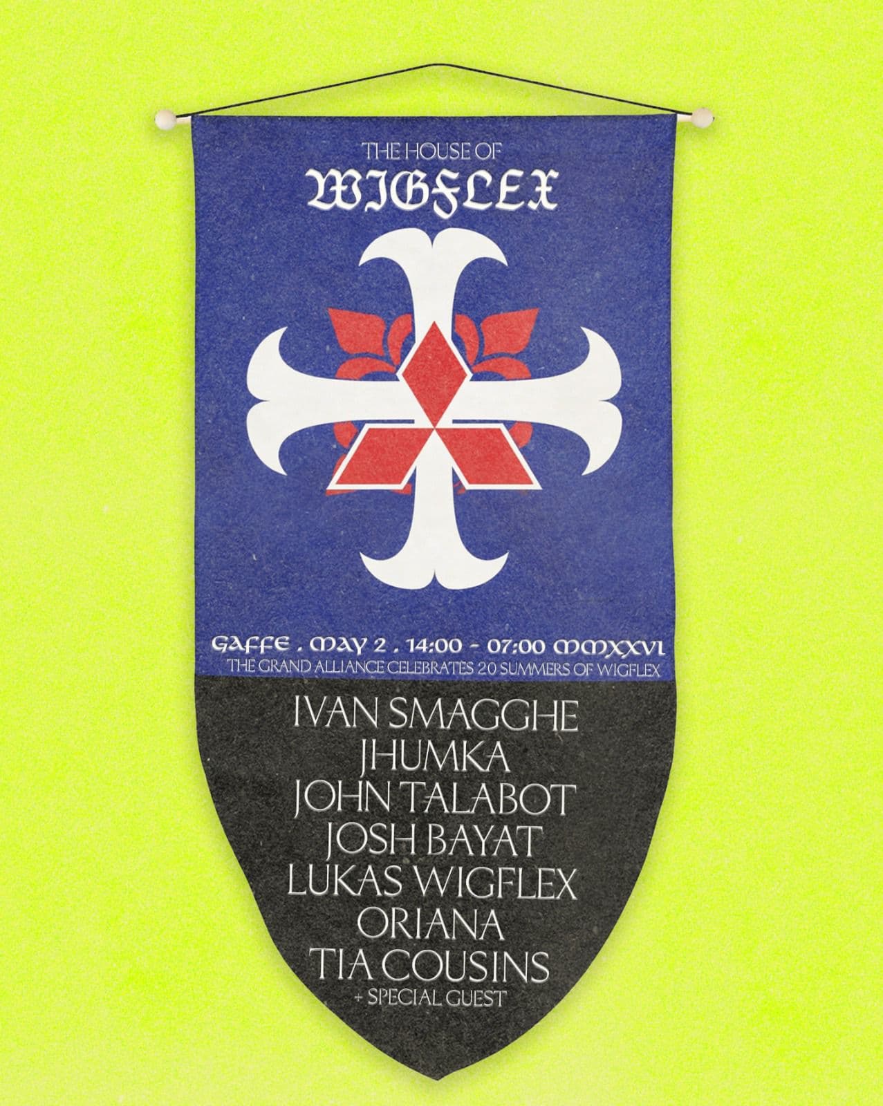 Wigflex 20 Years x pressure control: John Talabot, Ivan Smagghe, Lukas Wigflex + more at Gaffe
