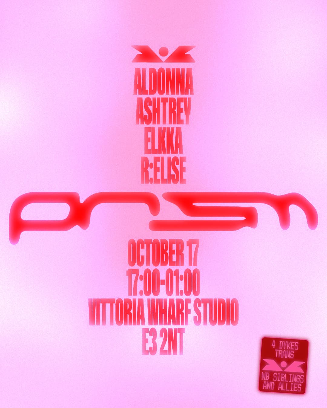 PRISM: Aldonna, ASHTREY, Elkka, r:elise at Vittoria Wharf Studio