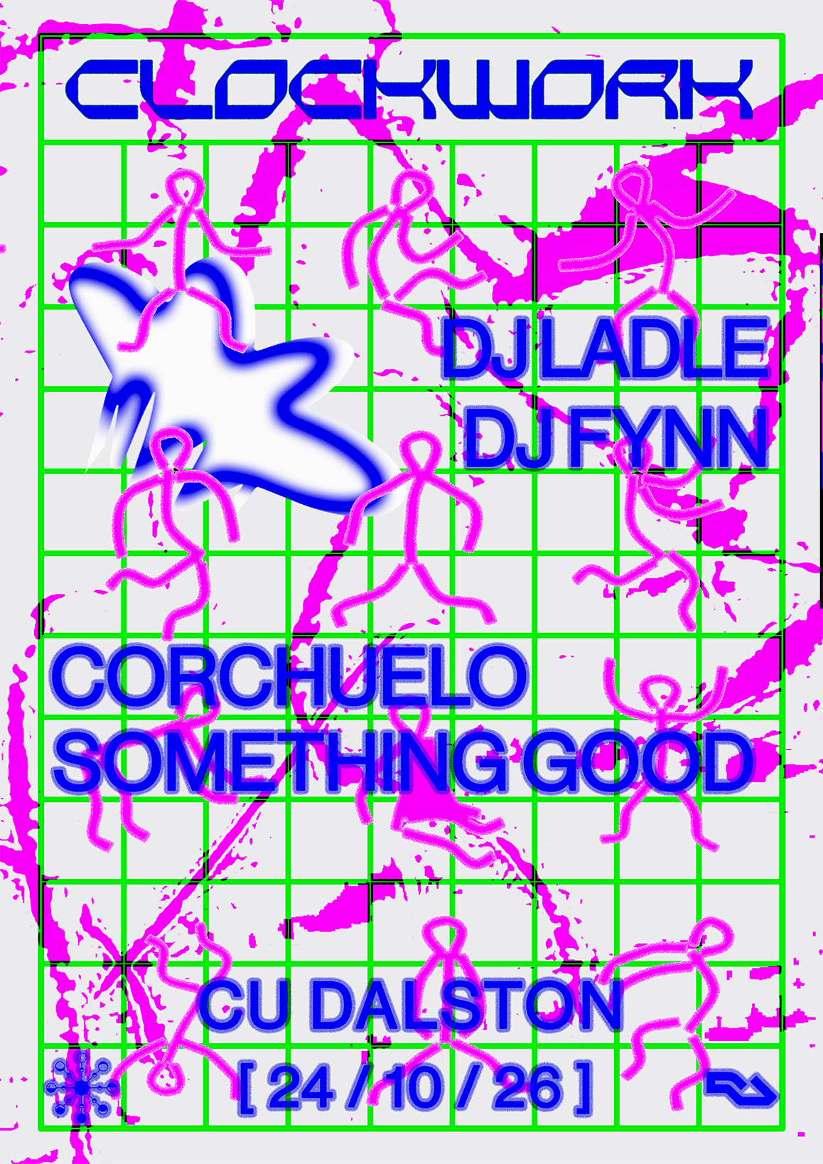 clockwork: dj ladle, dj fynn, corchuelo, something good at Cu