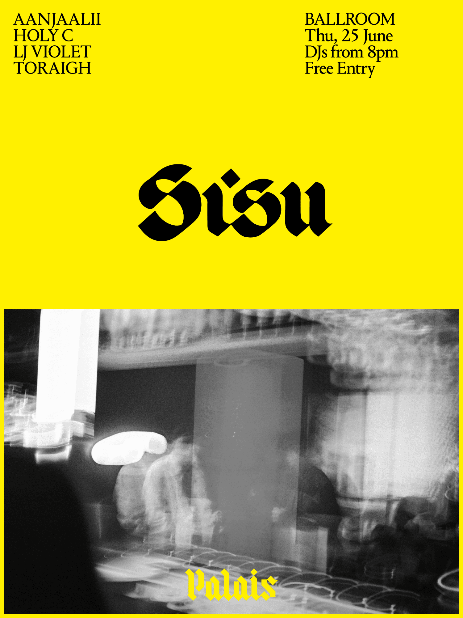 Ballroom at Palais: SISU: Aanjaalii, HOLY C, LJ Violet & Toraigh at Ballroom at Palais