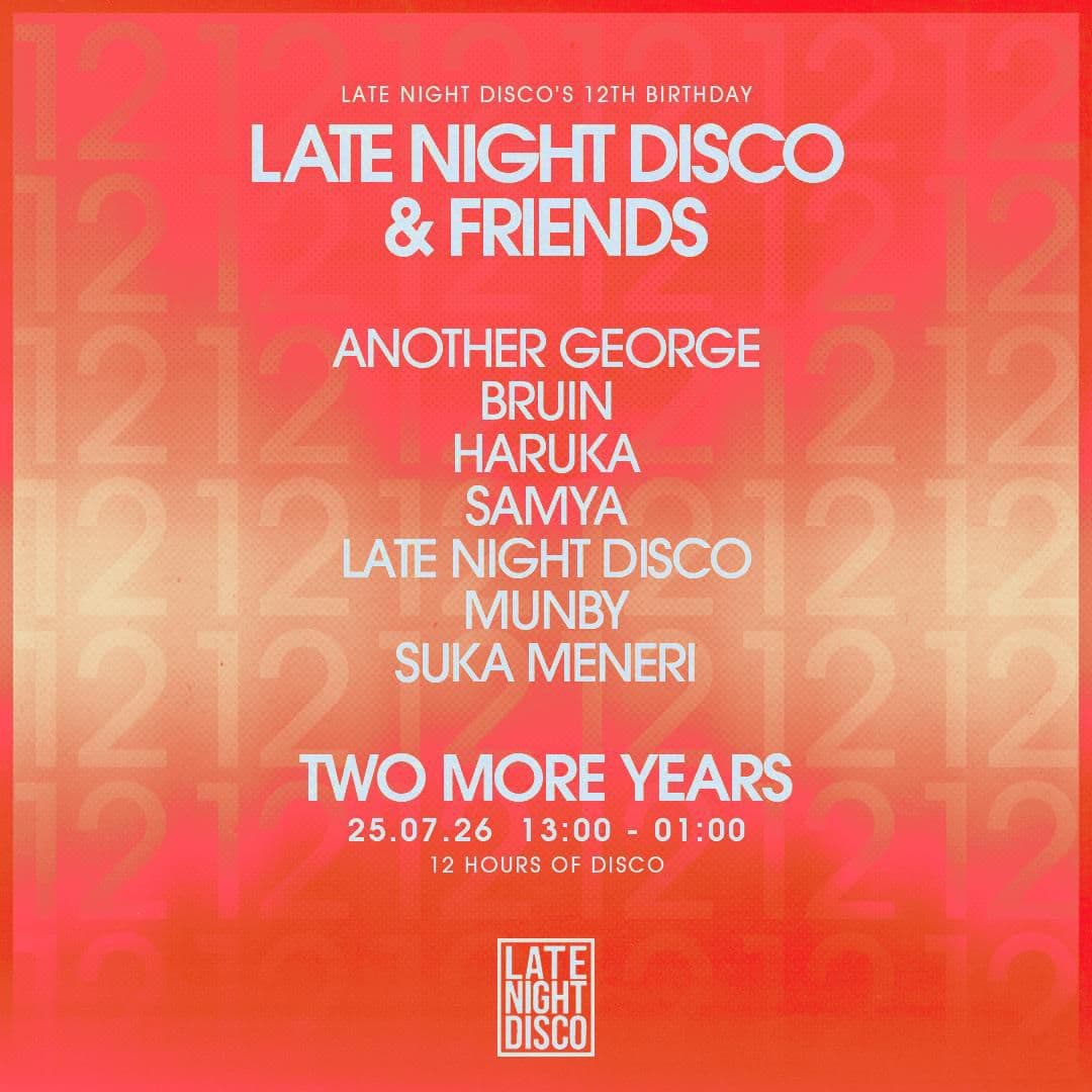 Late Night Disco 12 years of Disco (Free Entry)