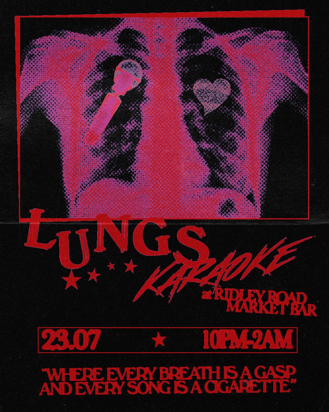 Lungs Karaoke at Ridley Road Market Bar