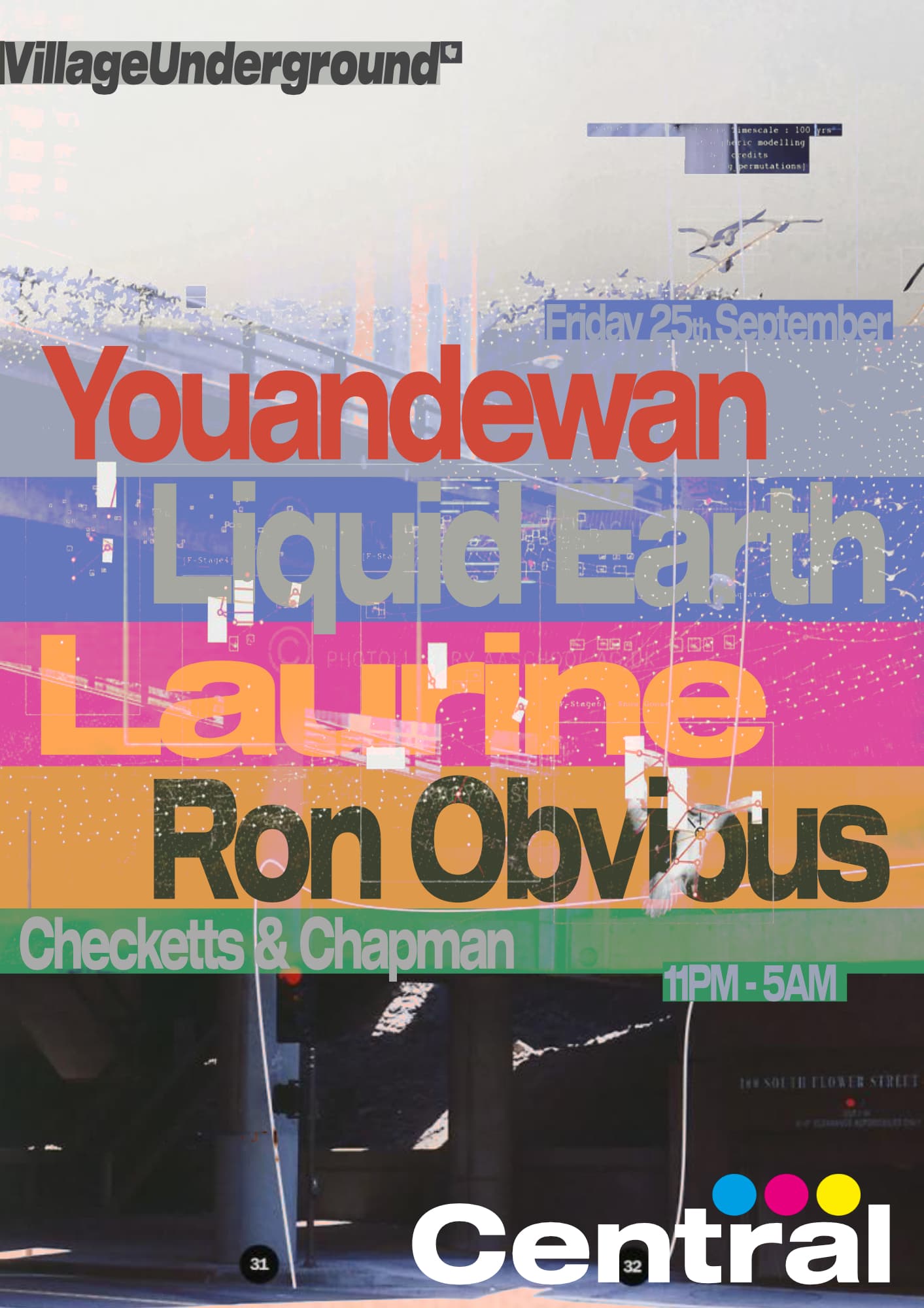 Central - Youandewan b2b Liquid Earth, Laurine, Ron Obvious at Village Underground
