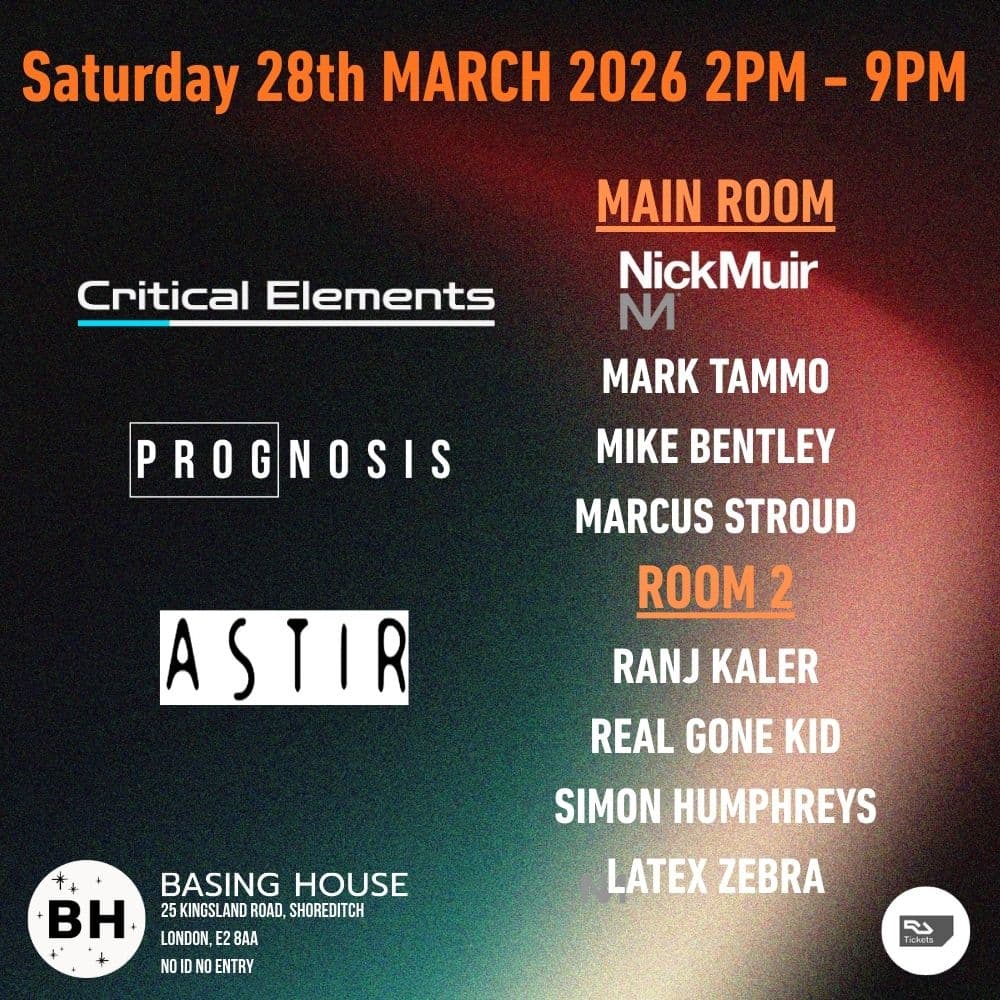 Critical Elements x Prognosis x ASTIR Music at Basin House