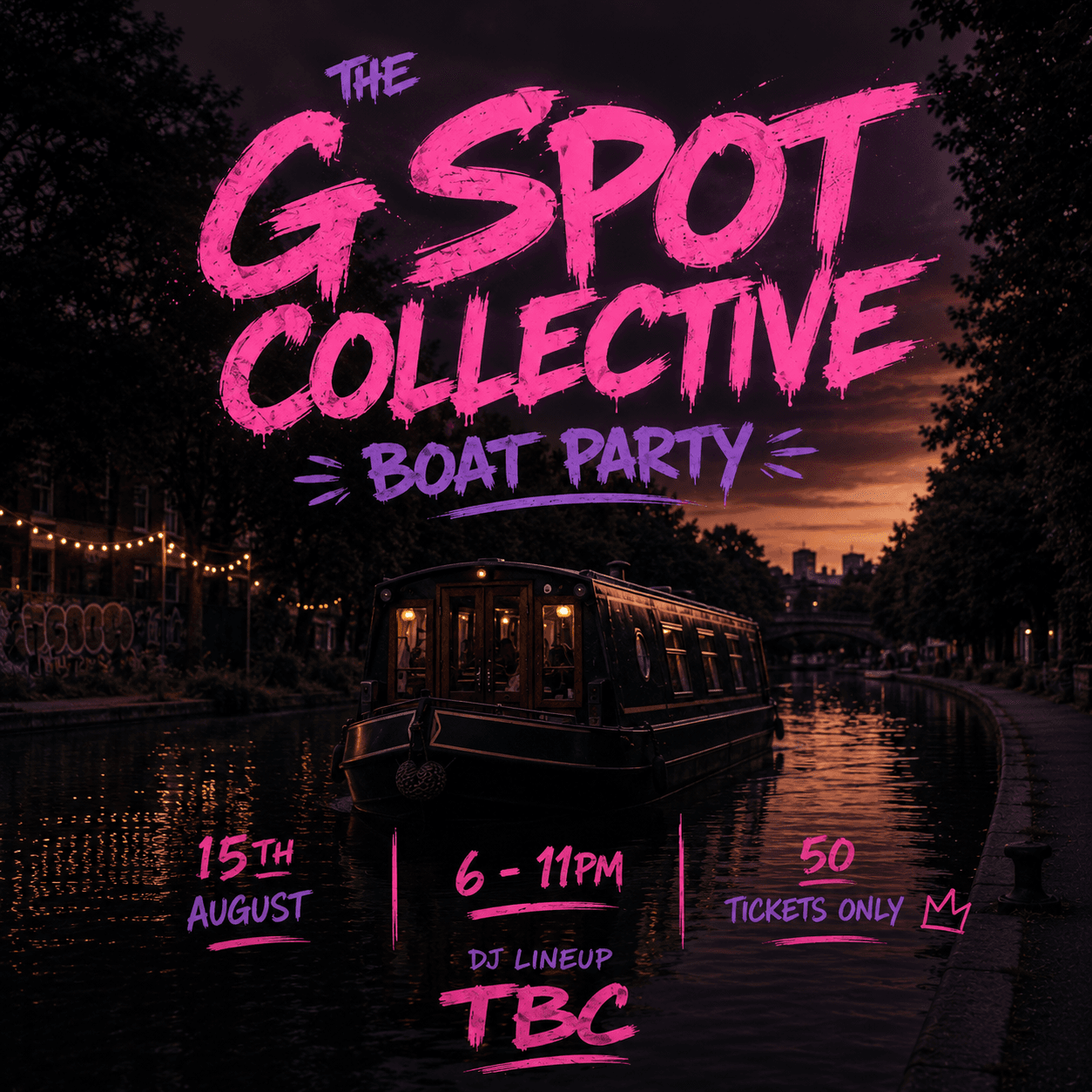 THE G SPOT CANAL BOAT SUMMER PARTY