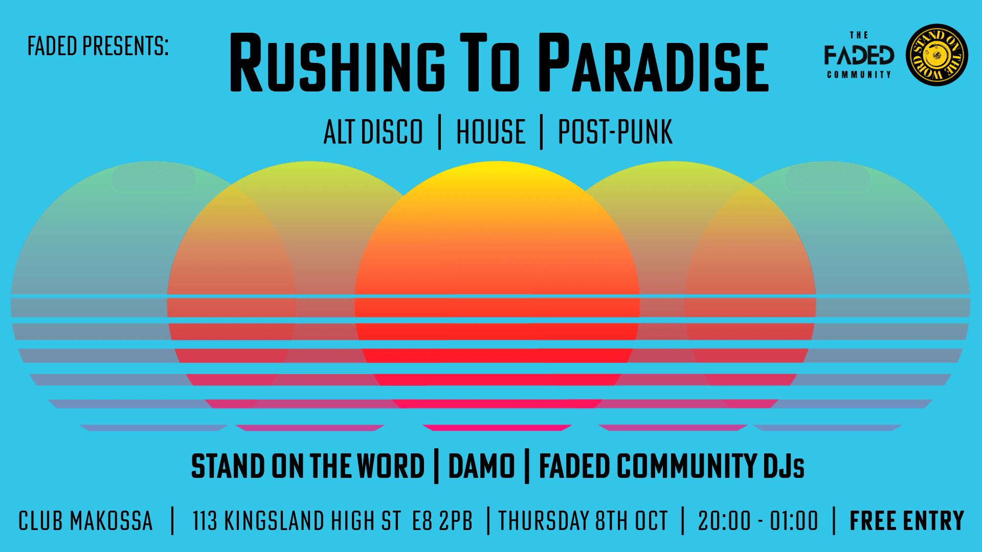 Rushing To Paradise at Club Makossa