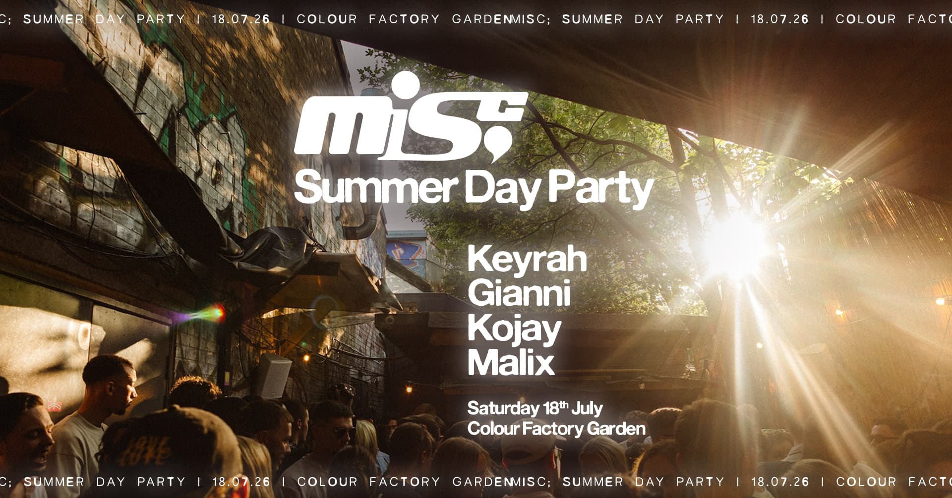 Summer Open-Air Day Party: Keyrah, Gianni, Kojay, malix + more