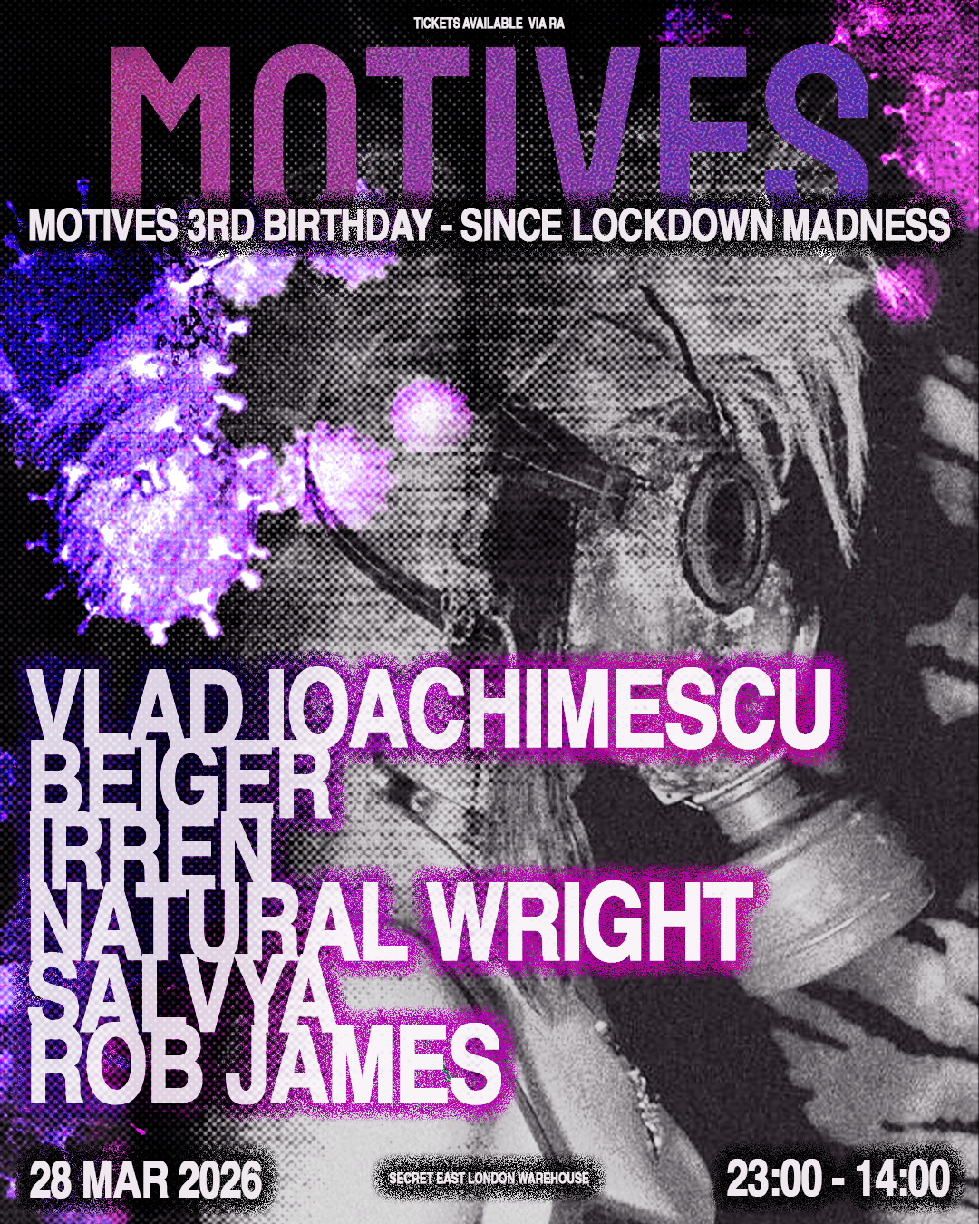 Motives 3rd Birthday - Since lockdown madness at TBA - Secret East London Warehouse