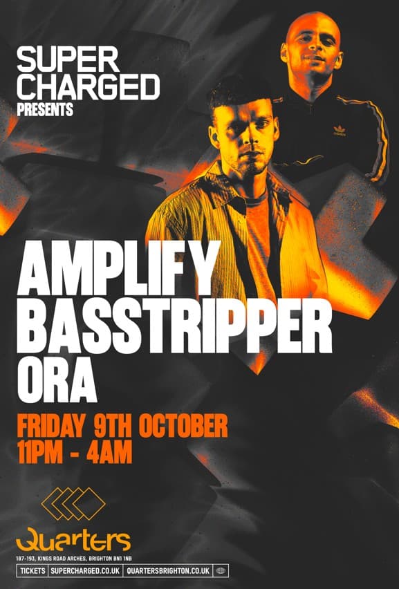 SuperCharged presents Amplify & Basstripper at Quarters