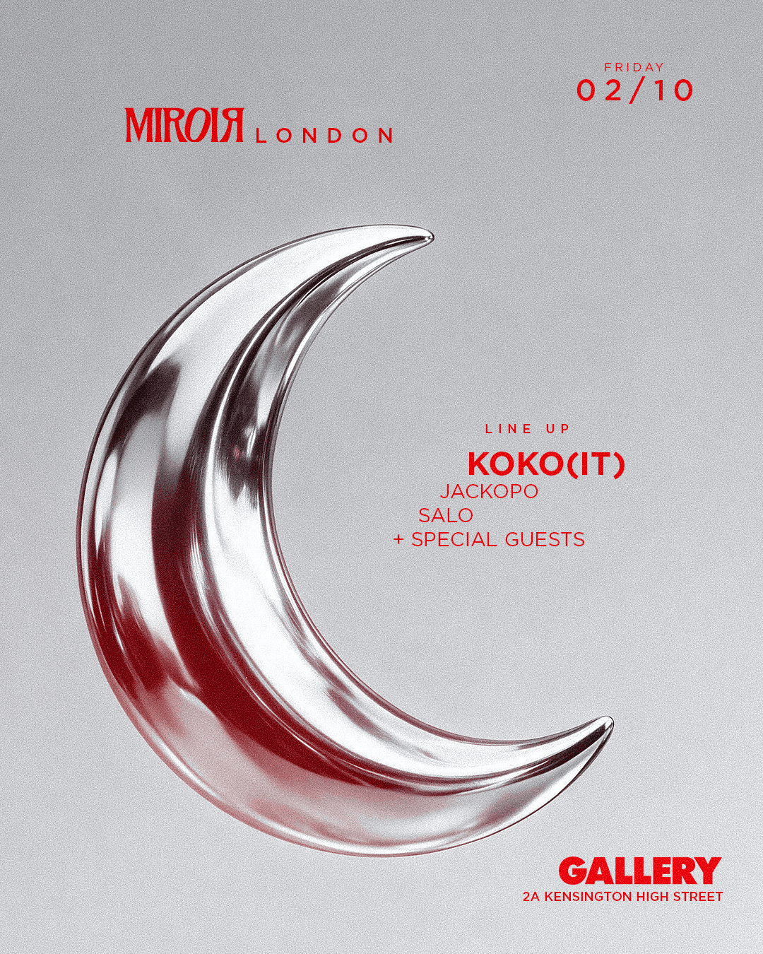 MIROIR: KOKO (IT) at The Gallery