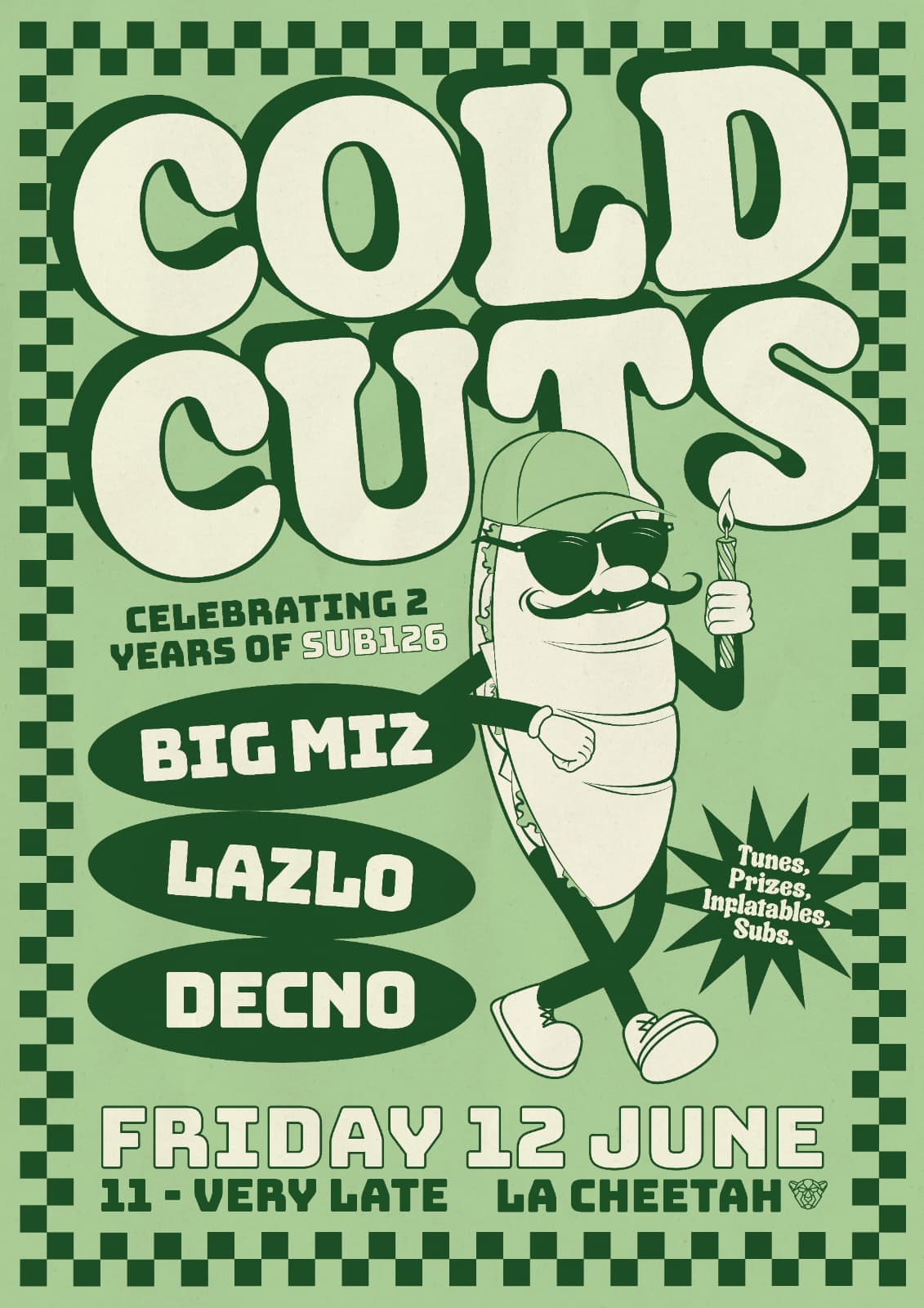 COLD CUTS SUB126 Turns 2 at La Cheetah Club
