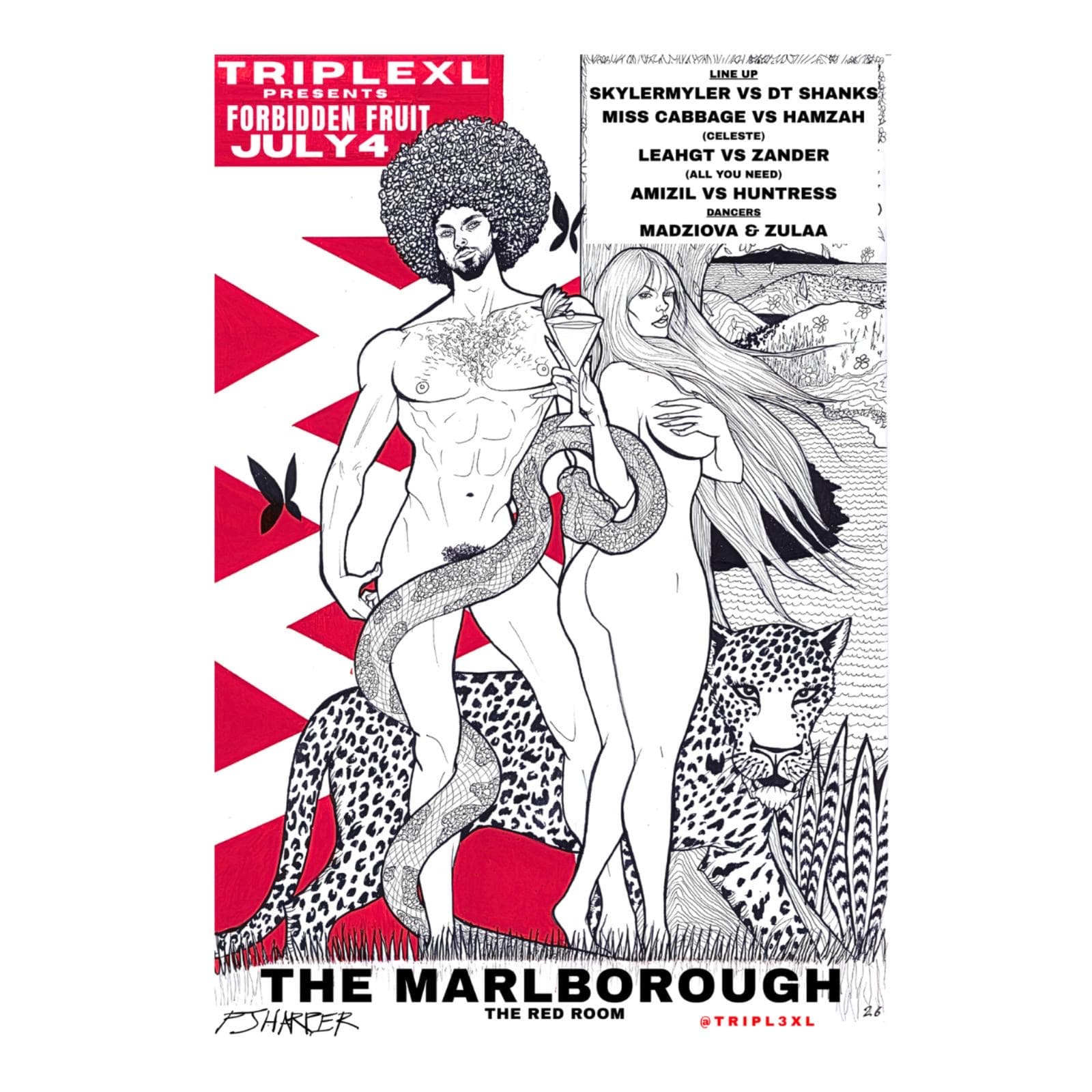 Triple XL present's Forbidden Fruit at The Marlborough Red Room