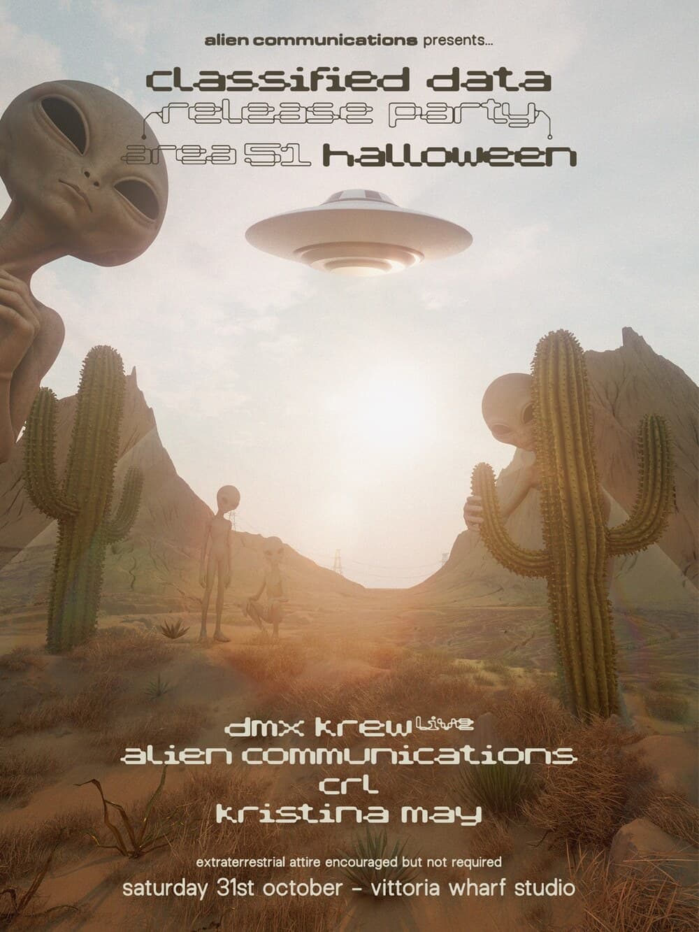 Area 51 Halloween: DMX Krew live, Alien Communications, CRL + Kristina May