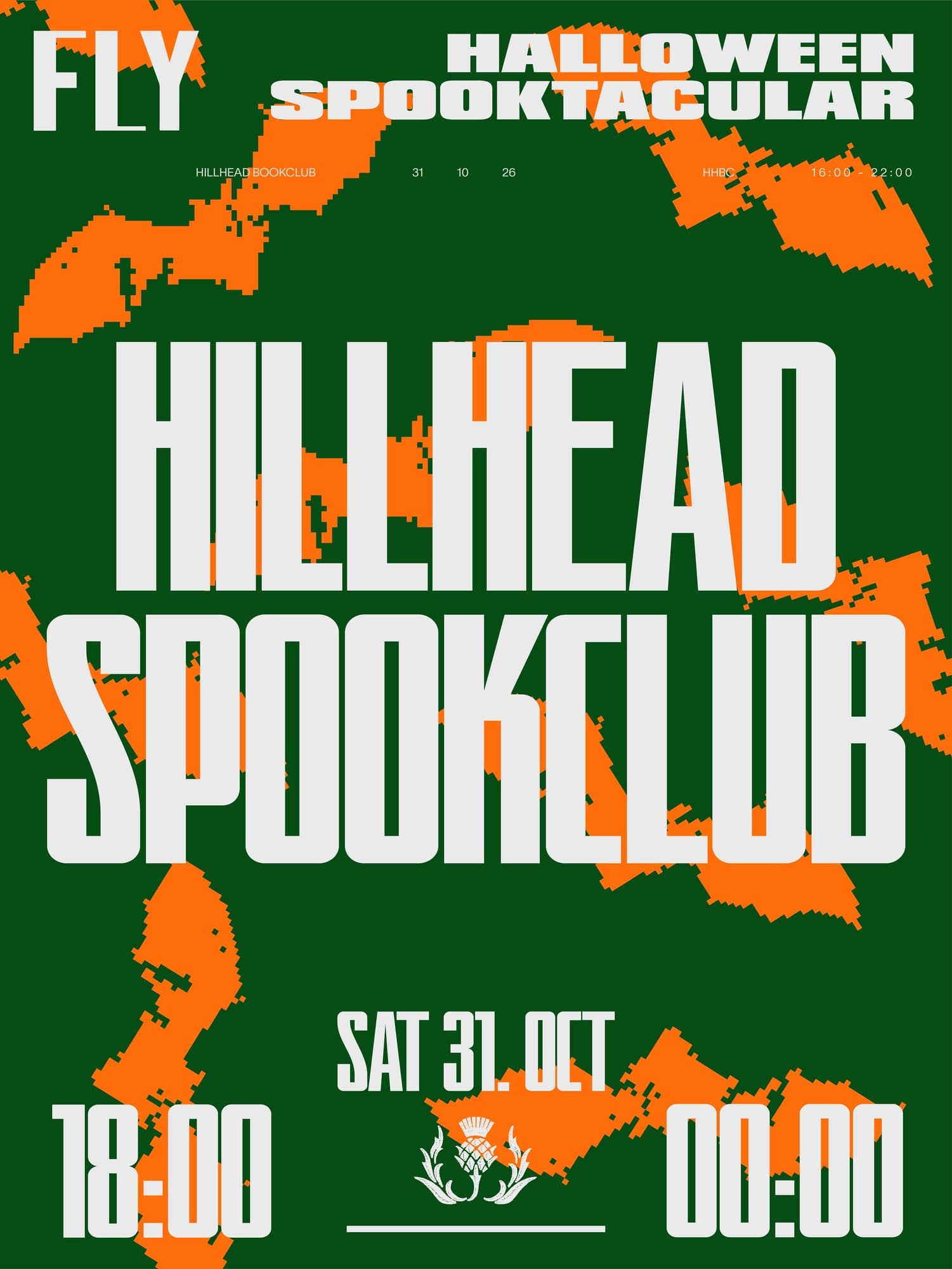 Upcoming event poster at Hillhead Bookclub