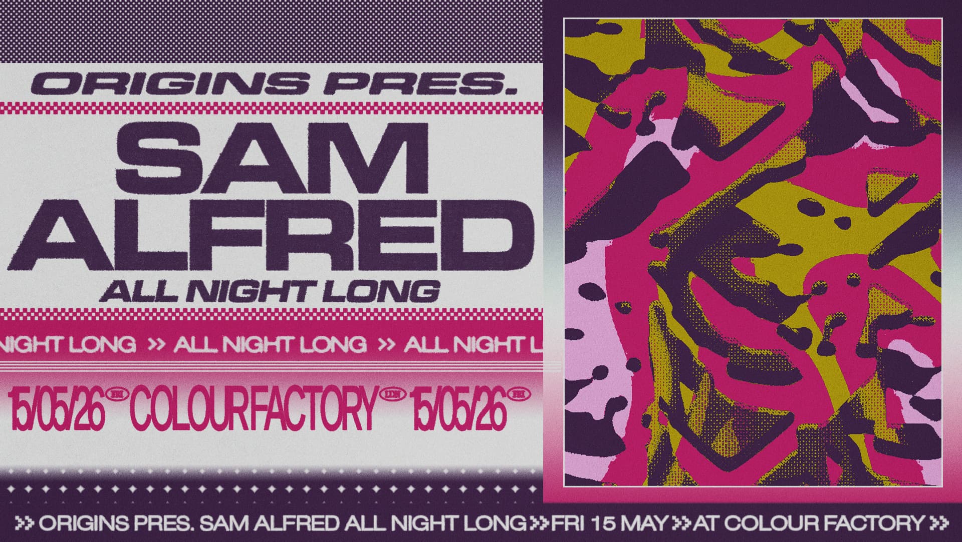 Origins: Sam Alfred (All Night Long) at Colour Factory London