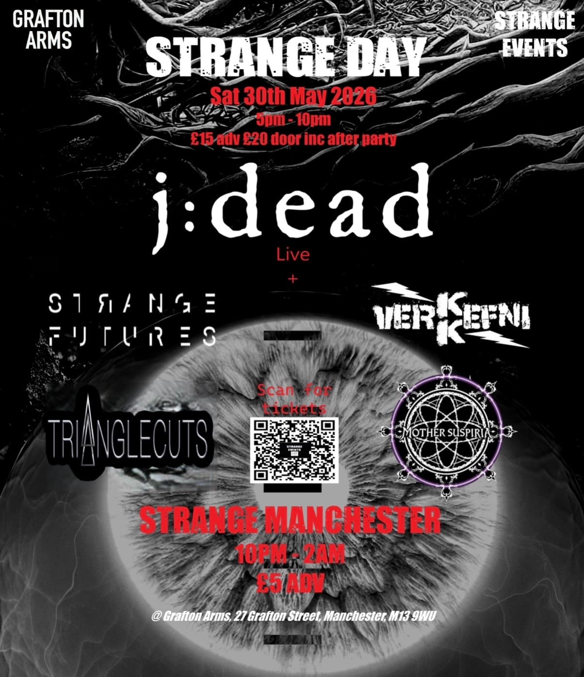 Strange Day: j dead, Strange Futures + Strange Manchester at Grafton Arms