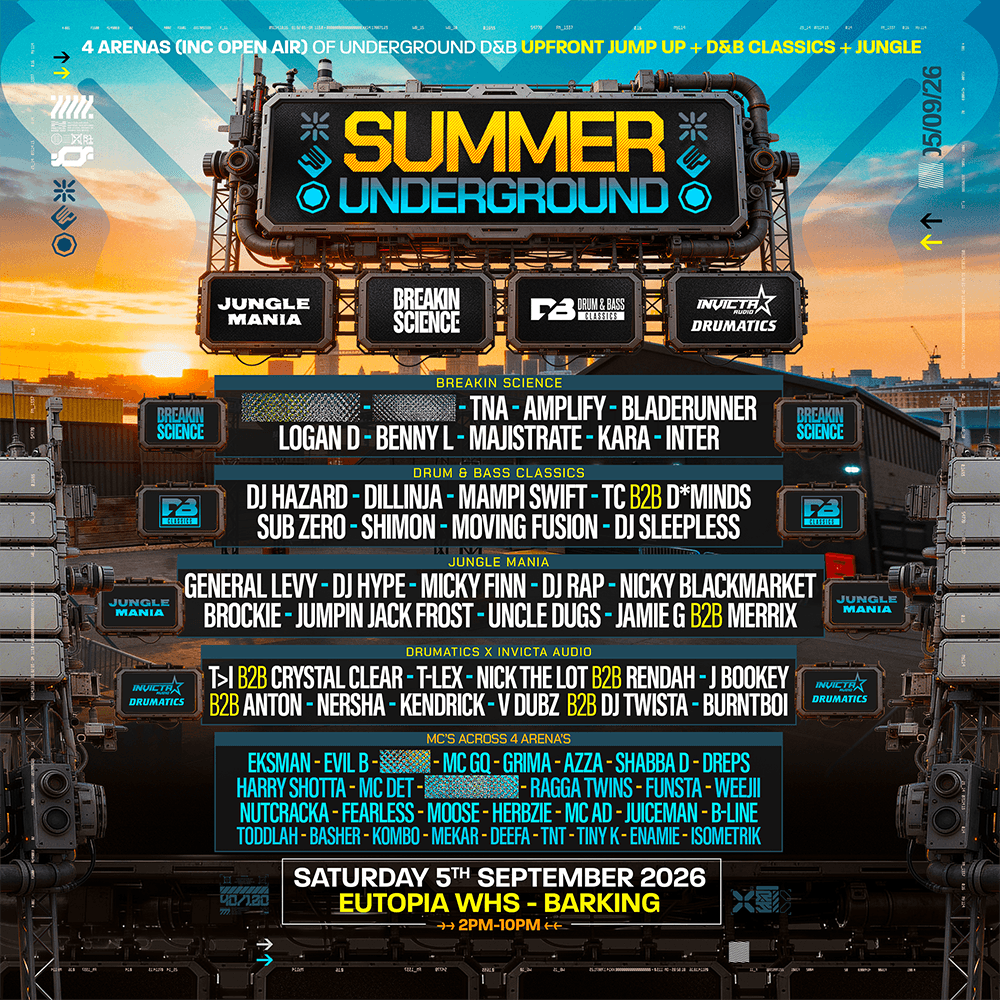 Summer Underground - Breakin Science - Jungle Mania - D&B Classics at Eutopia Whs