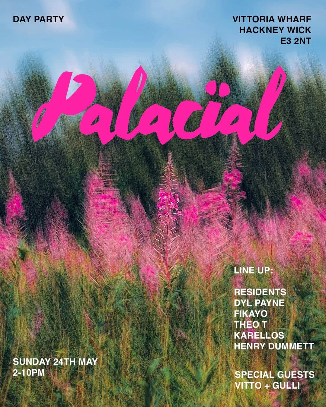 Palacïal presents: Hackney Wick Day Party at Vittoria Wharf Studio