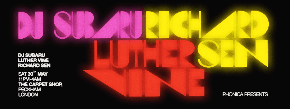 Phonica presents: Richard Sen, DJ Subaru: Carpet Shop at The Carpet Shop
