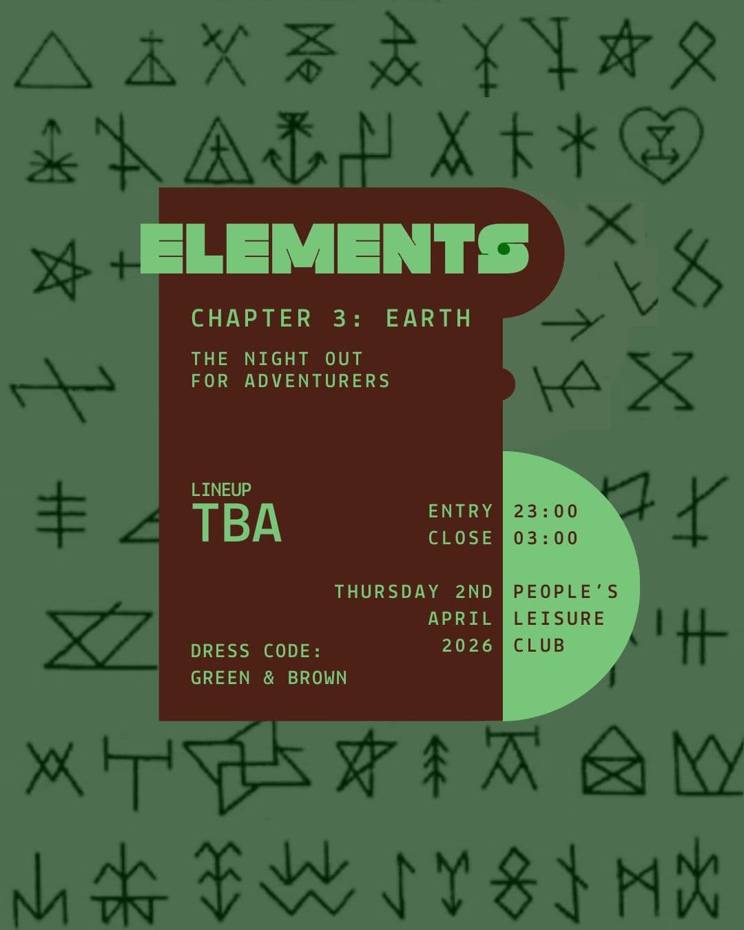 ELEMENTS: Chapter 3 - Earth at People Leisure Club
