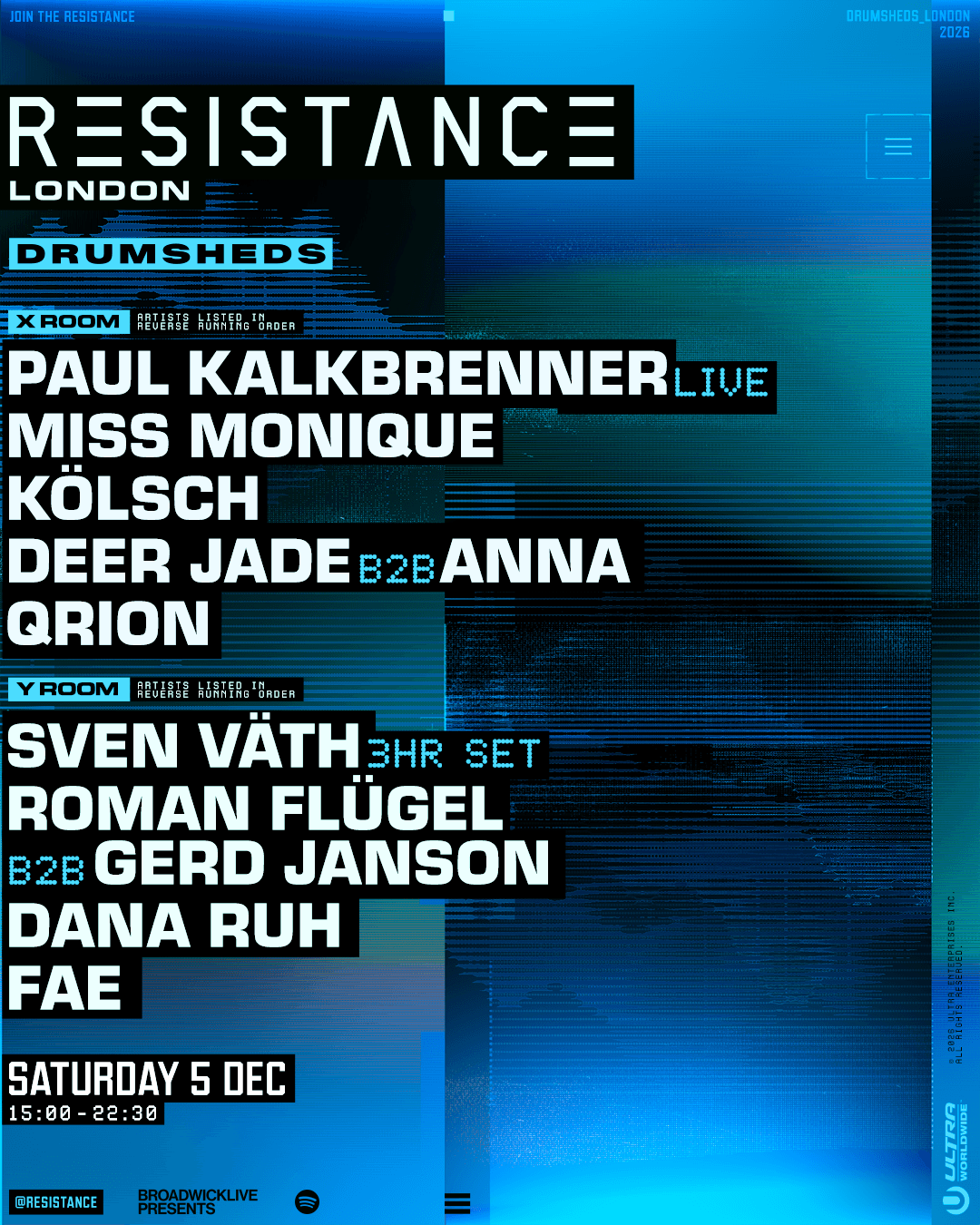 Resistance with Paul Kalkbrenner, Miss Monique, Kölsch and many more 