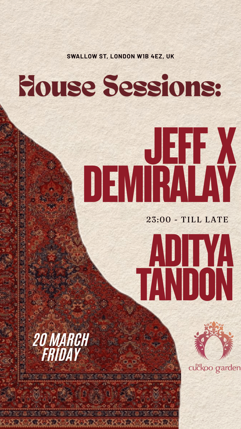 HOUSE SESSIONS: CUCKOO GARDEN at The Cuckoo Club