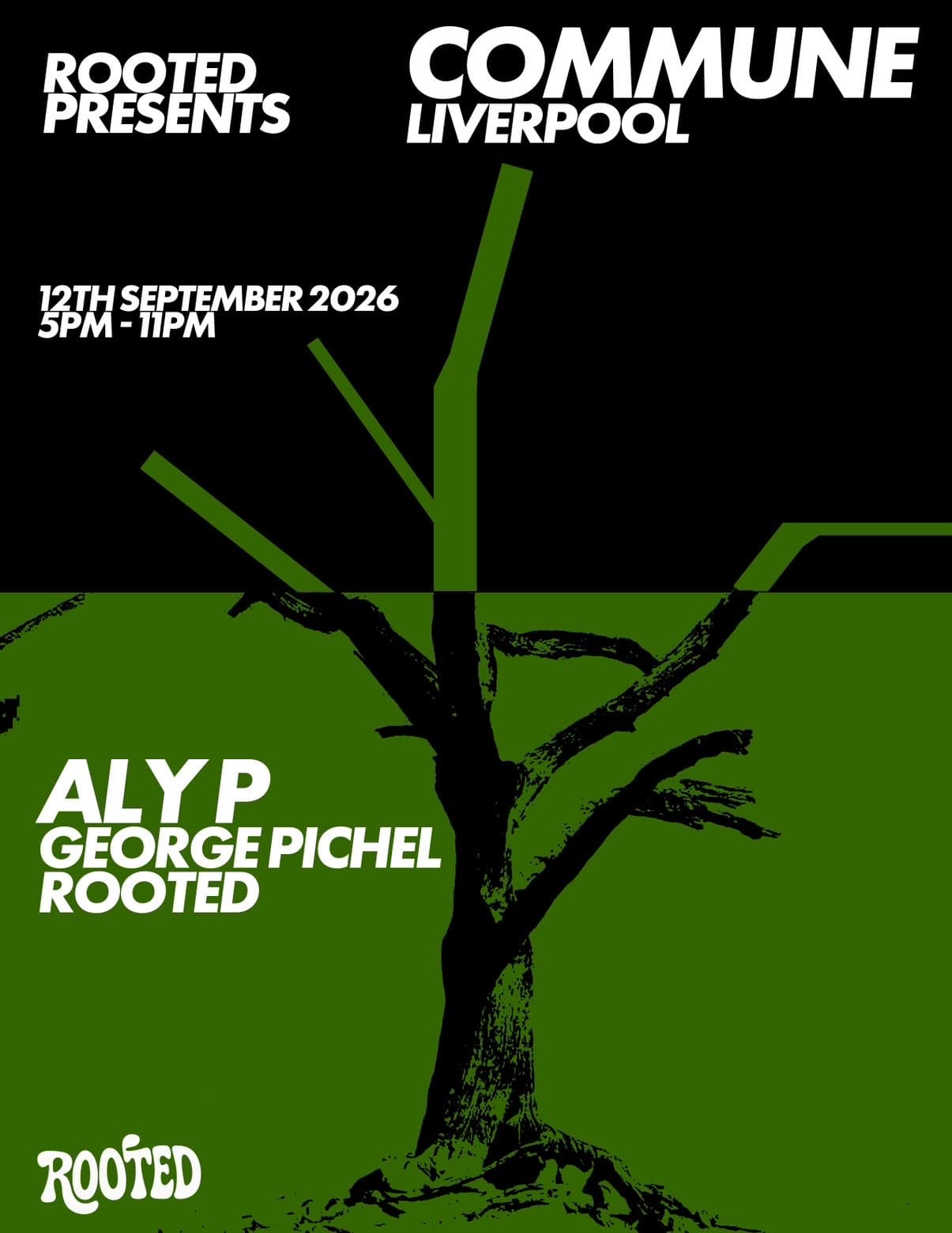 Rooted presents: Aly P, George Pichel and Rooted