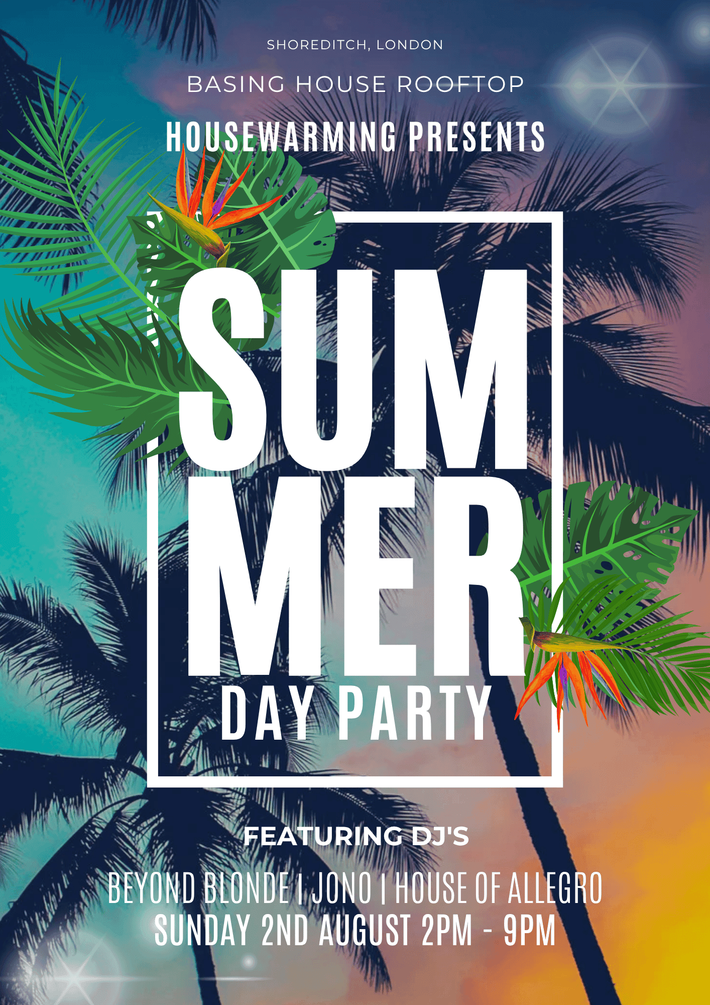 Housewarming presents: Rooftop Sessions Summer Day Party