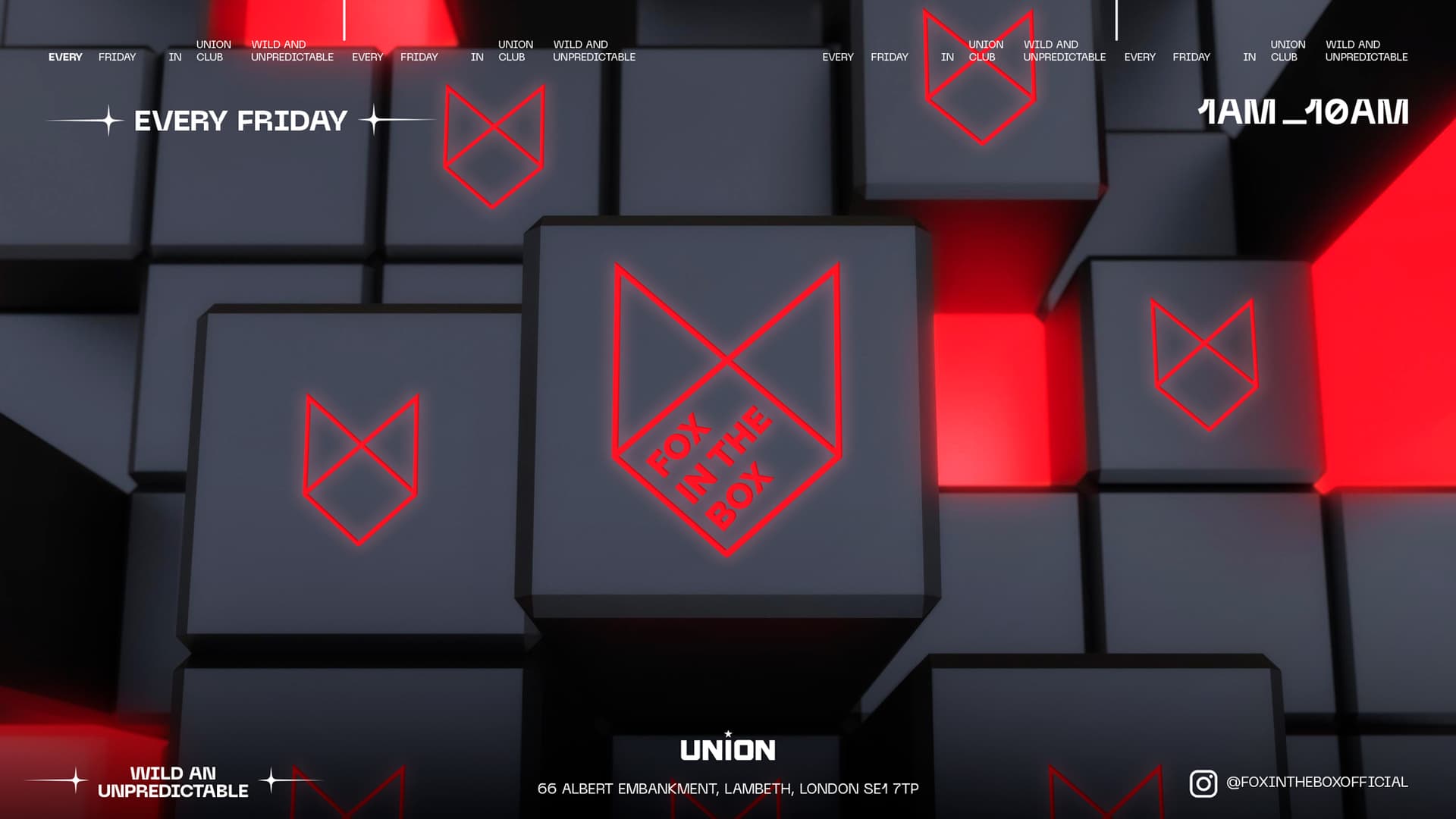 AFTERPARTY AT FOX IN THE BOX (OPEN UNTILL 10AM) at Union Club