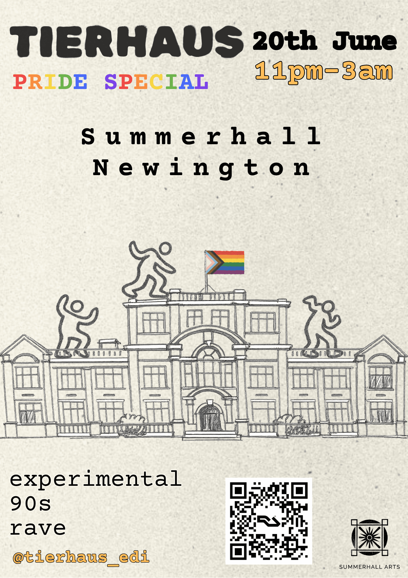 Tierhaus Pride Special at Summerhall Newington (Artists TBA) at Summerhall