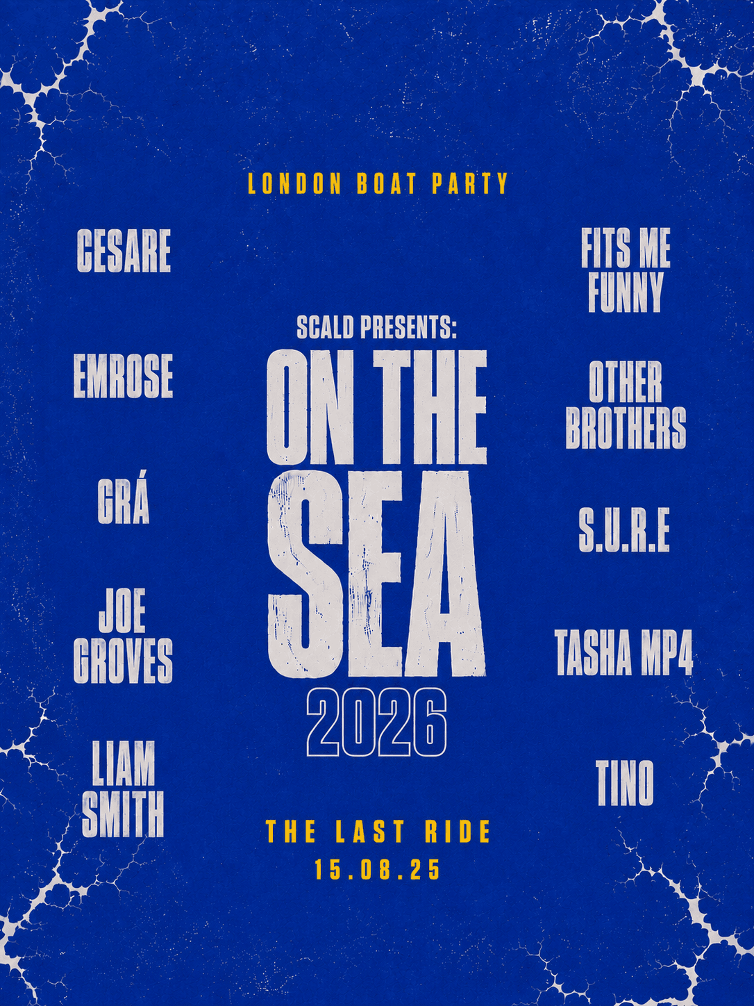 Scald presents: On The Sea 2026 // The Last Ride at Crown Piers