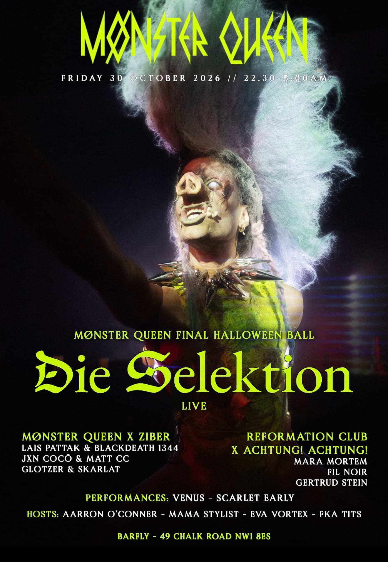 Mønster Queen - THE FINAL HALLOWEEN BALL w/ Die Selektion (LIVE) 
