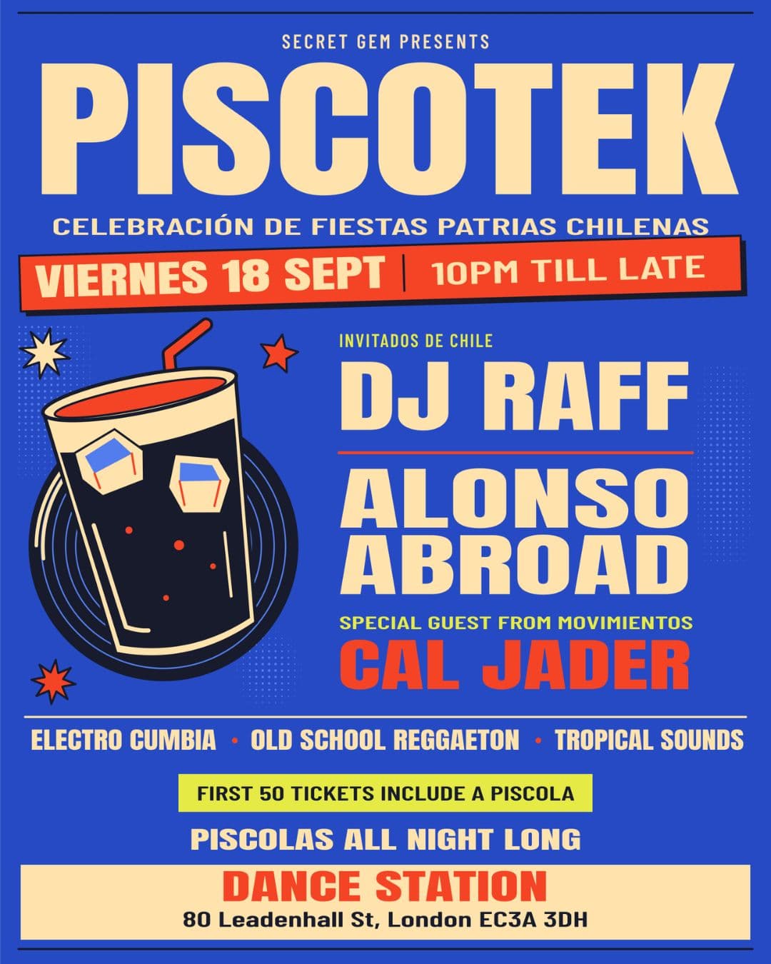 PISCOTEK at Dance Station London