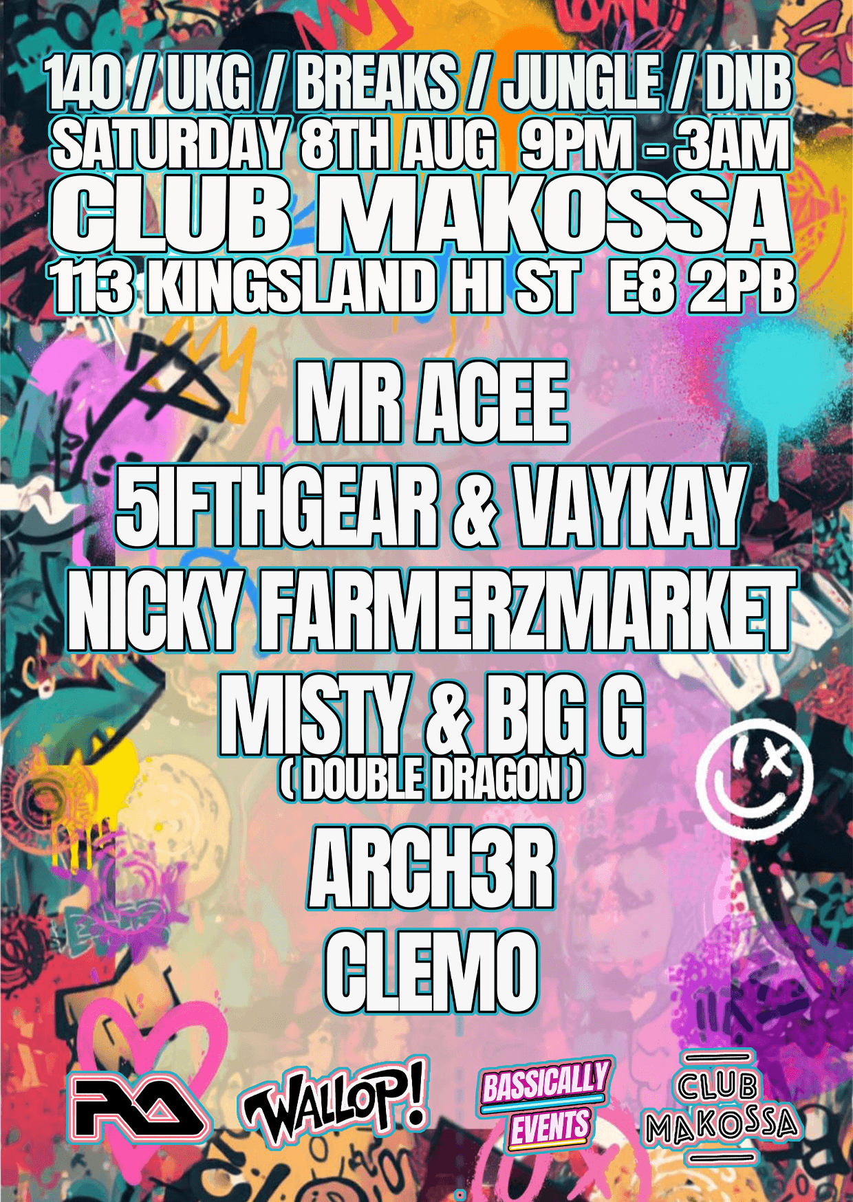 WALLOP! x BASSICALLY SUMMER SHELL-OUT PT 2 at Club Makossa