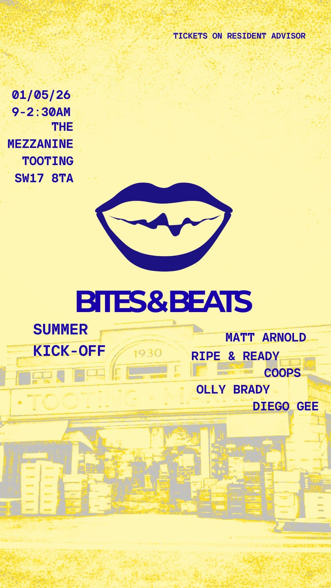 Bites&Beats - SOLD OUT at Mezzanine - Tooting