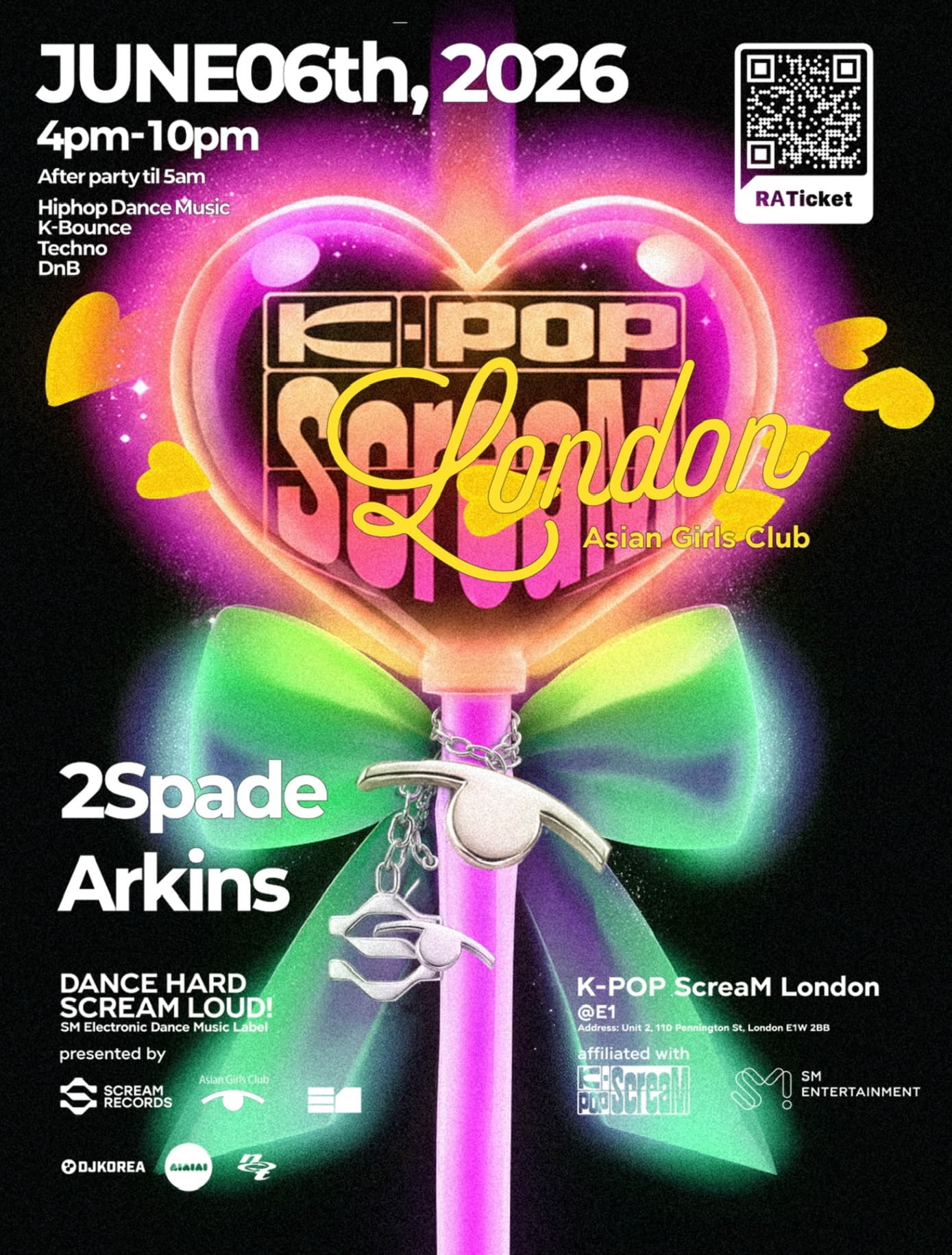 K-pop ScreaM London x Asian Girls Club at E1