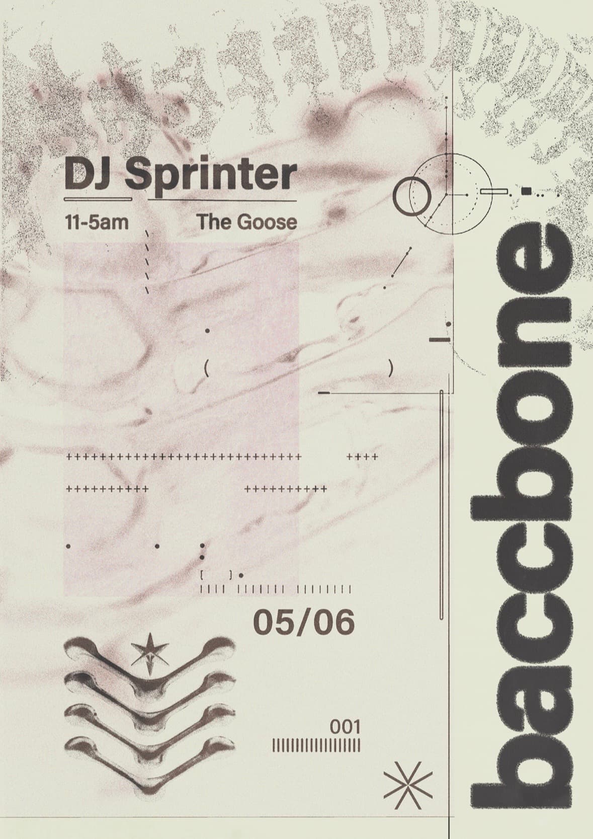baccbone with dj sprinter [uk debut] at TBA - Secret Location - North London