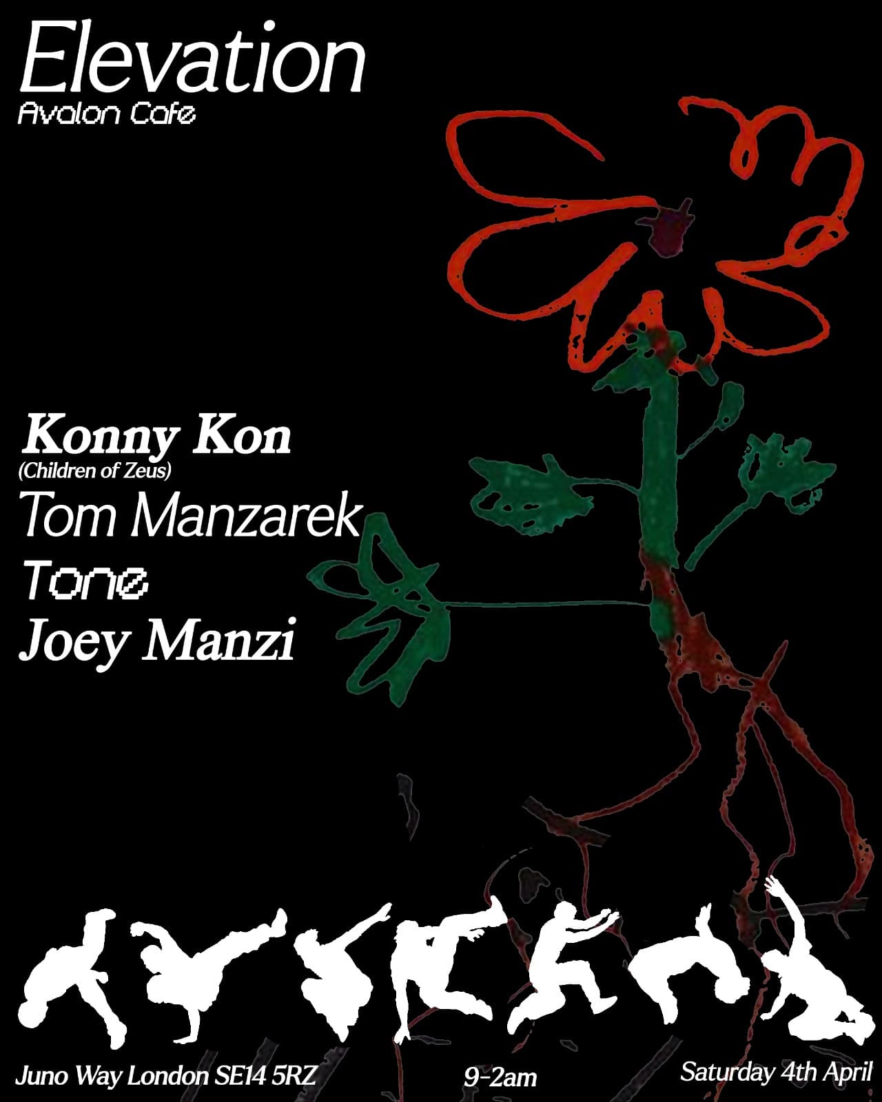 Elevation presents: Konny Kon(Children Of Zeus) at Avalon Cafe Bermondsey