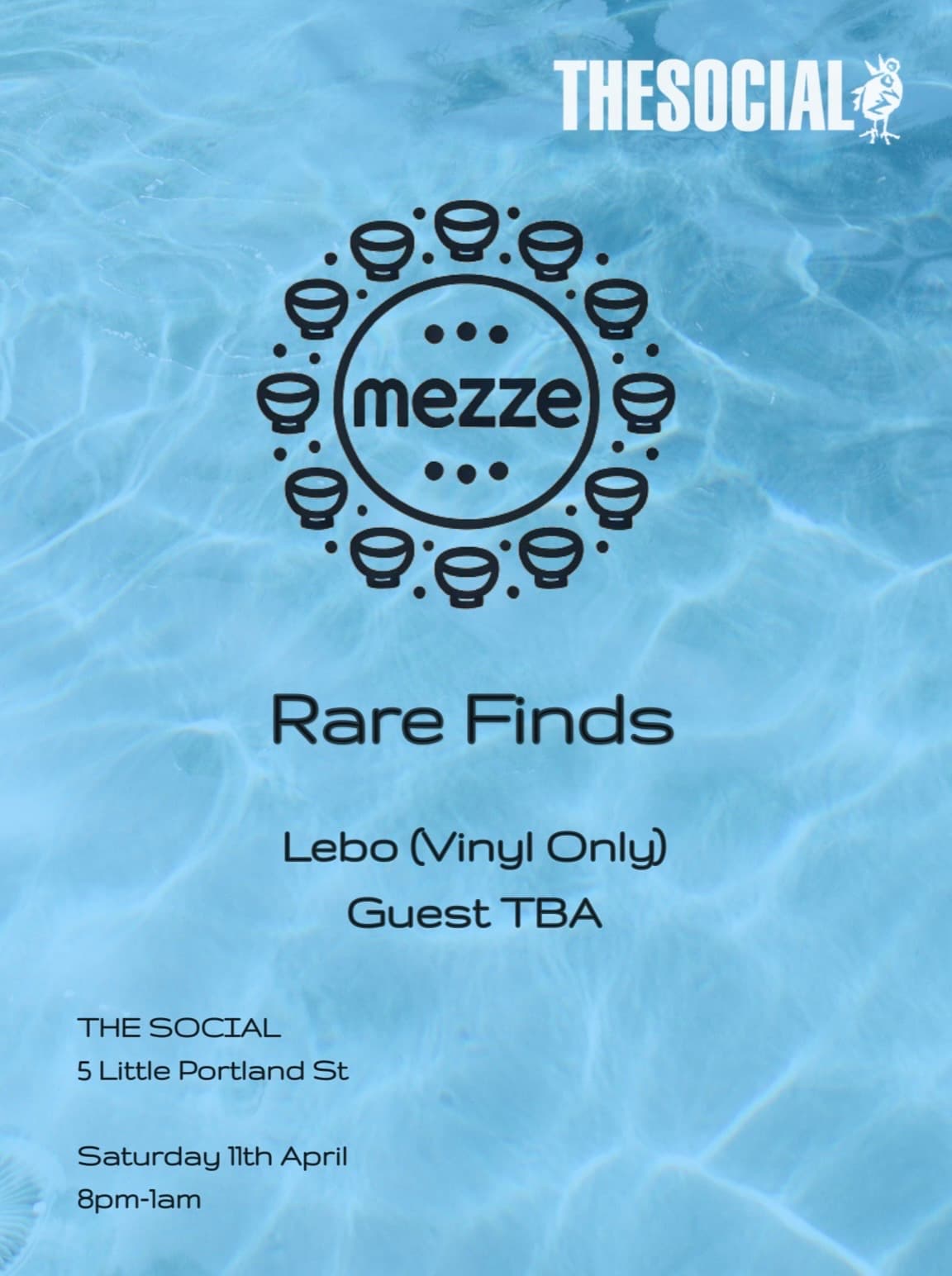 Mezze: Rare Finds - Lebo & Guest TBA (Vinyl Only) at B Social