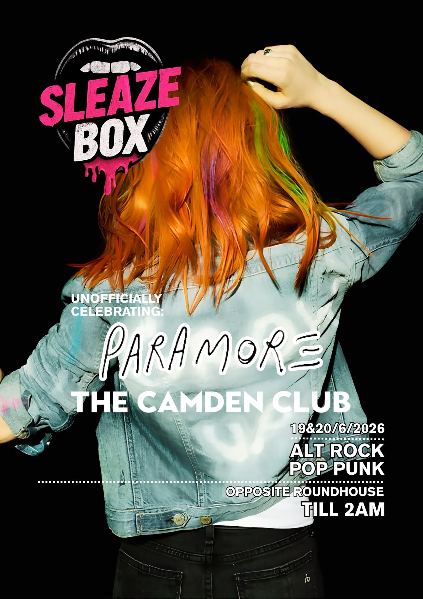 SleazeBox: HAYLEY WILLIAMS unofficial After Party (Sat) at The Camden Club