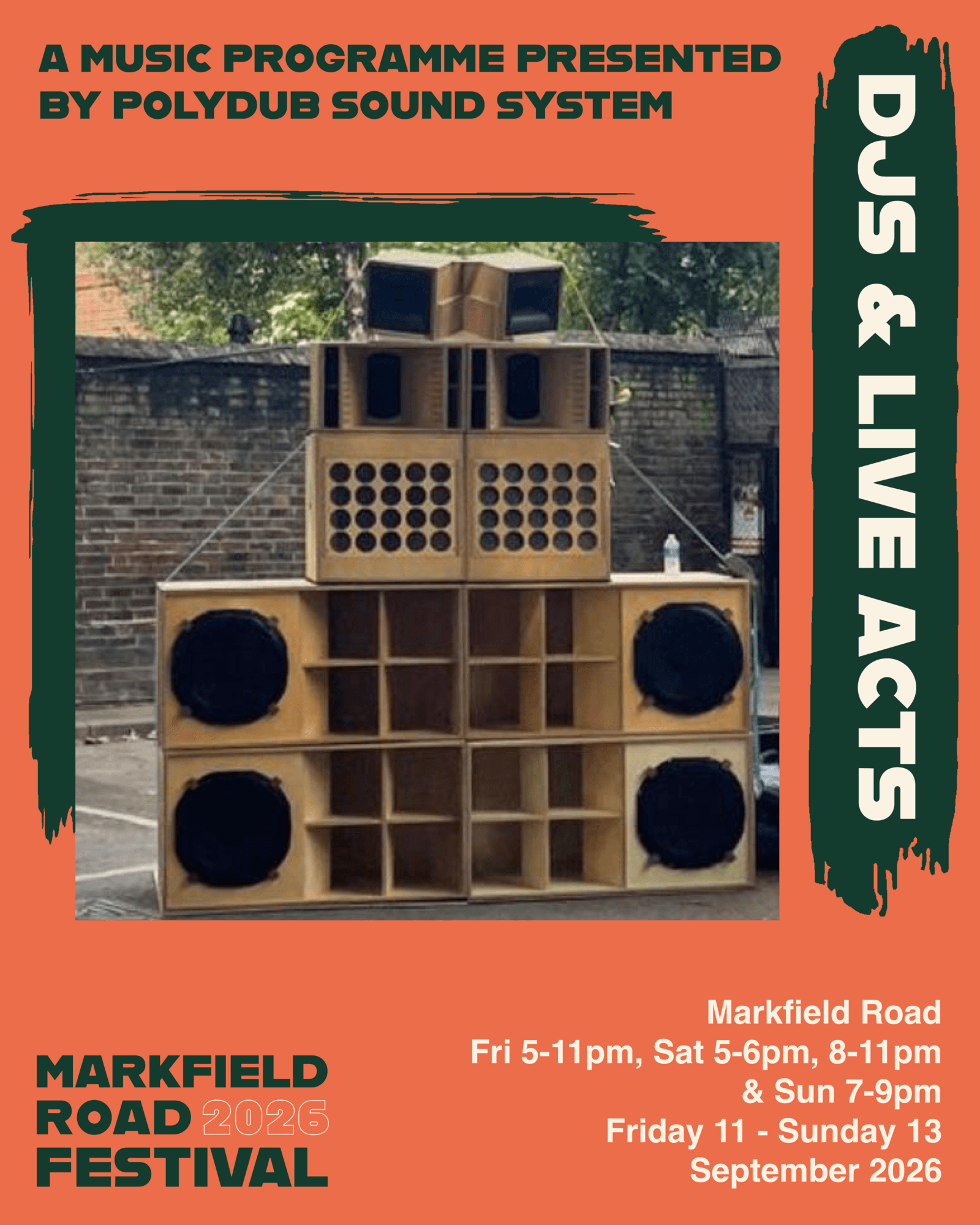 PolyDub Sound System X Markfield Road Festival at TBA - Markfield Road N15 - outdoors